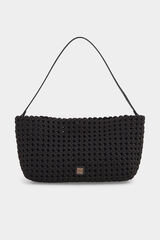 Pedro del Hierro Bolsa de hombro trenzada Negro