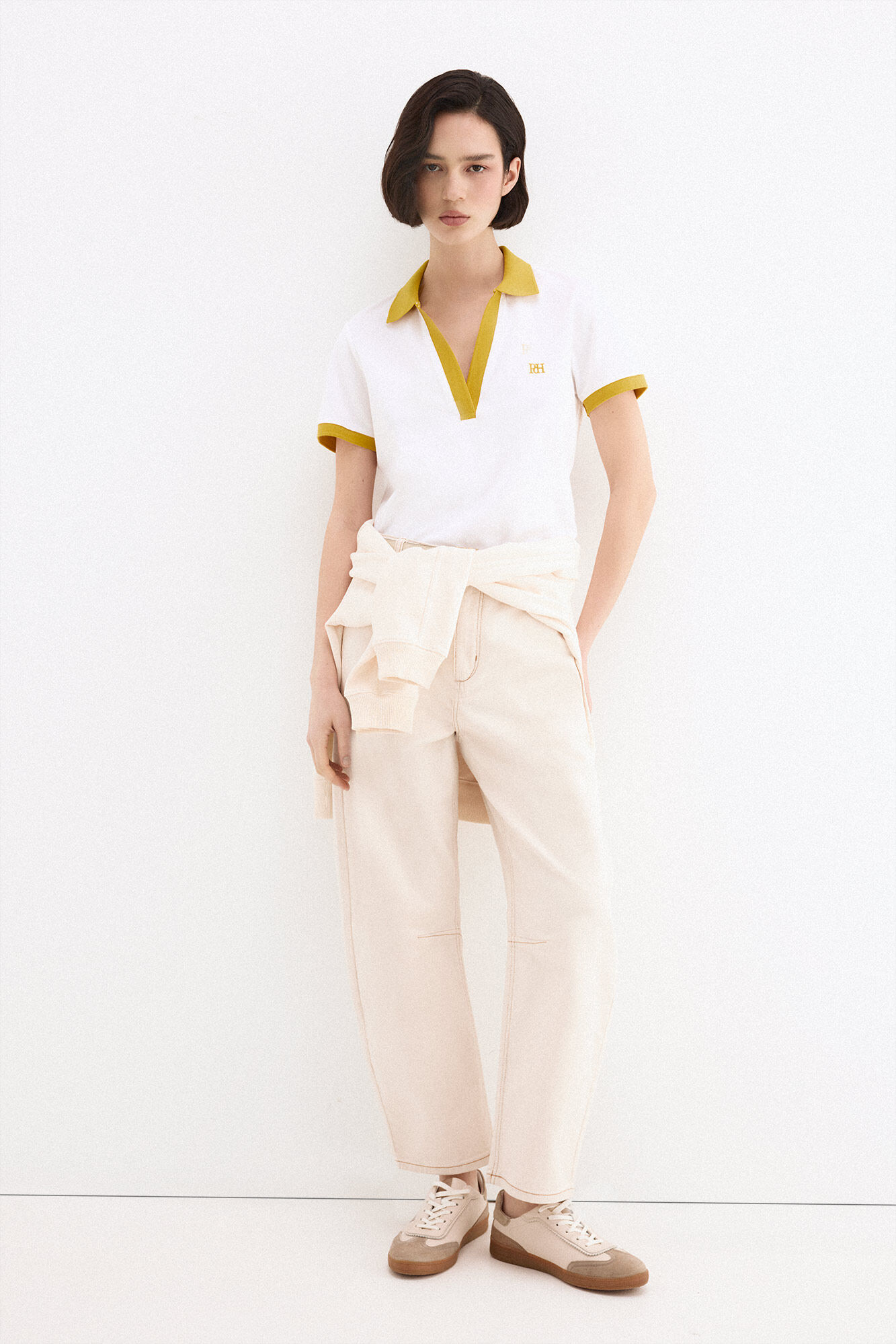 Pedro del Hierro Polo manga corta contrastes