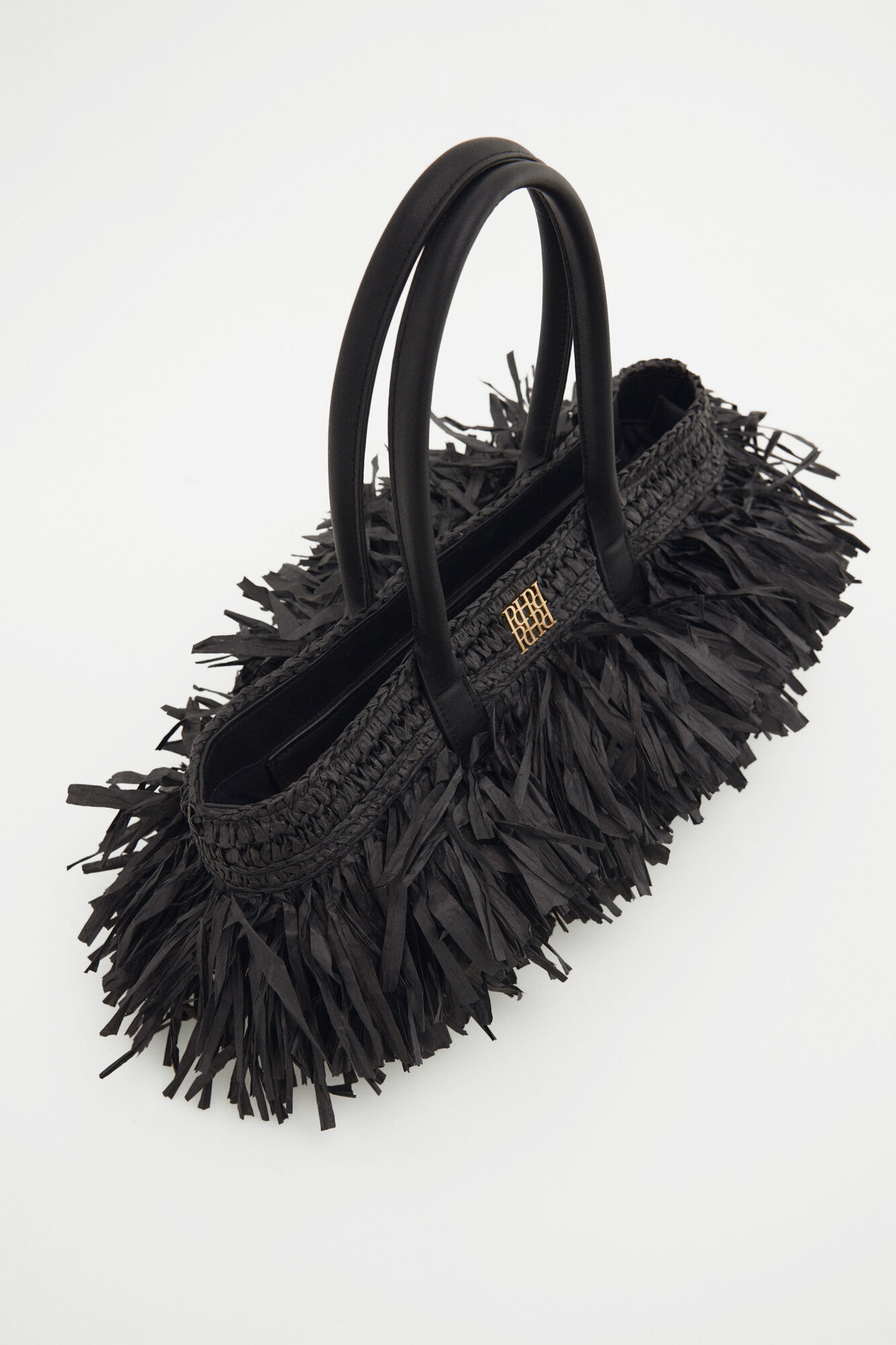 Pedro del Hierro Bolsa de hombro con flecos Negro