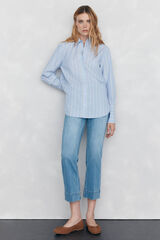 Pedro del Hierro Jeans stove pipe cropped Azul