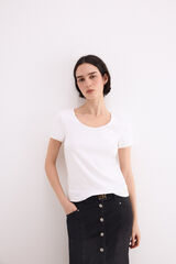 Pedro del Hierro Camiseta con encaje Blanco