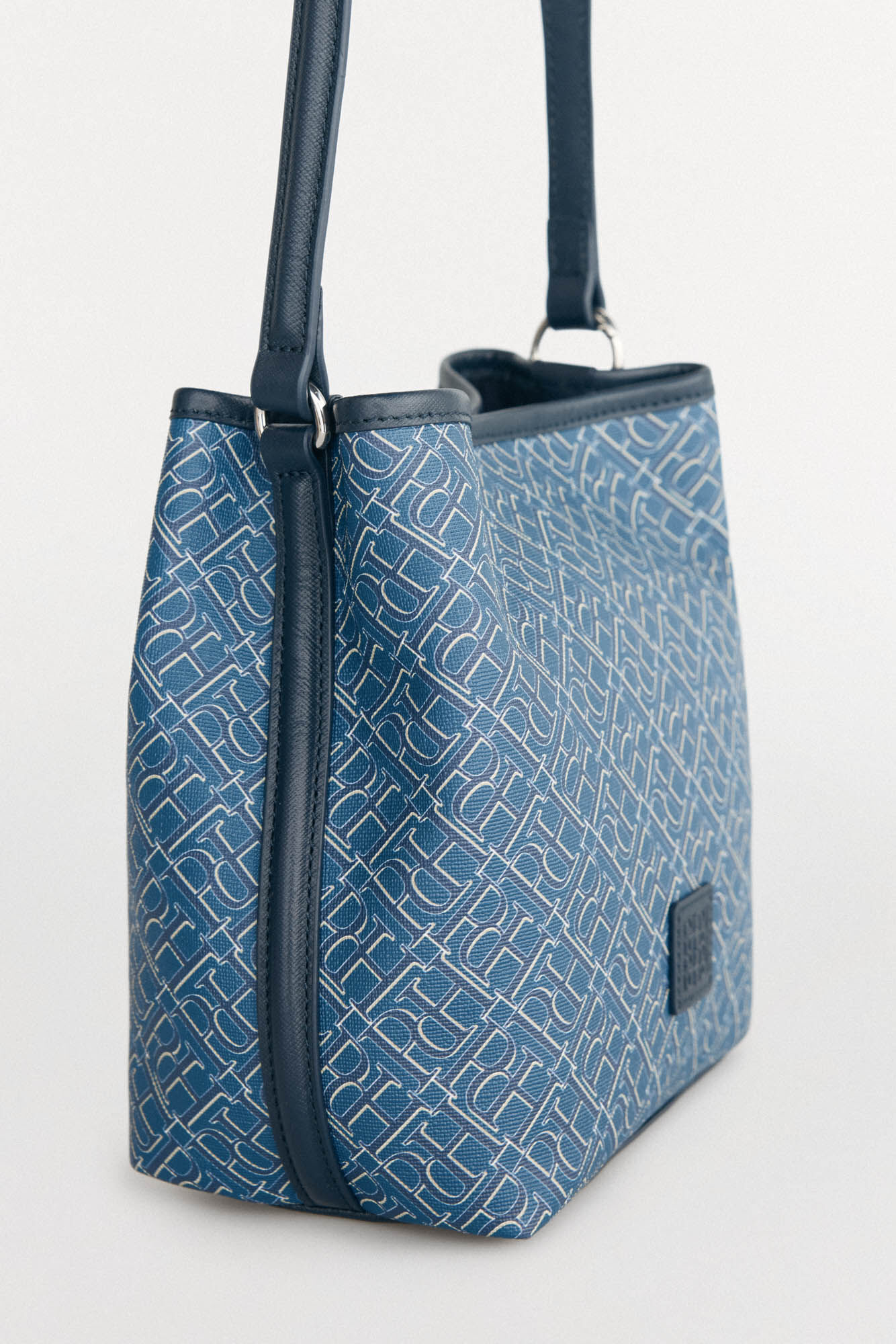 Pedro del Hierro Bolsa bucket doble asa monograma Azul