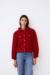 Pedro del Hierro Chamarra de tweed Rojo