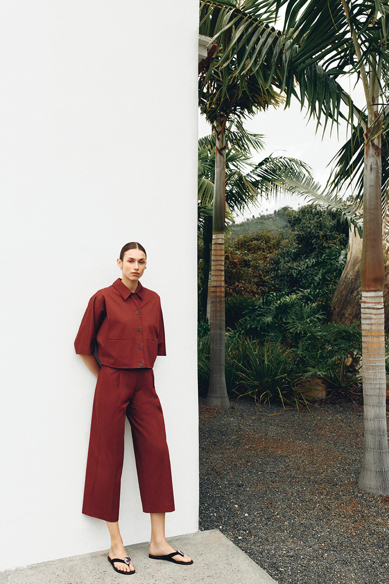 Pedro del Hierro Pantalones wide leg classic