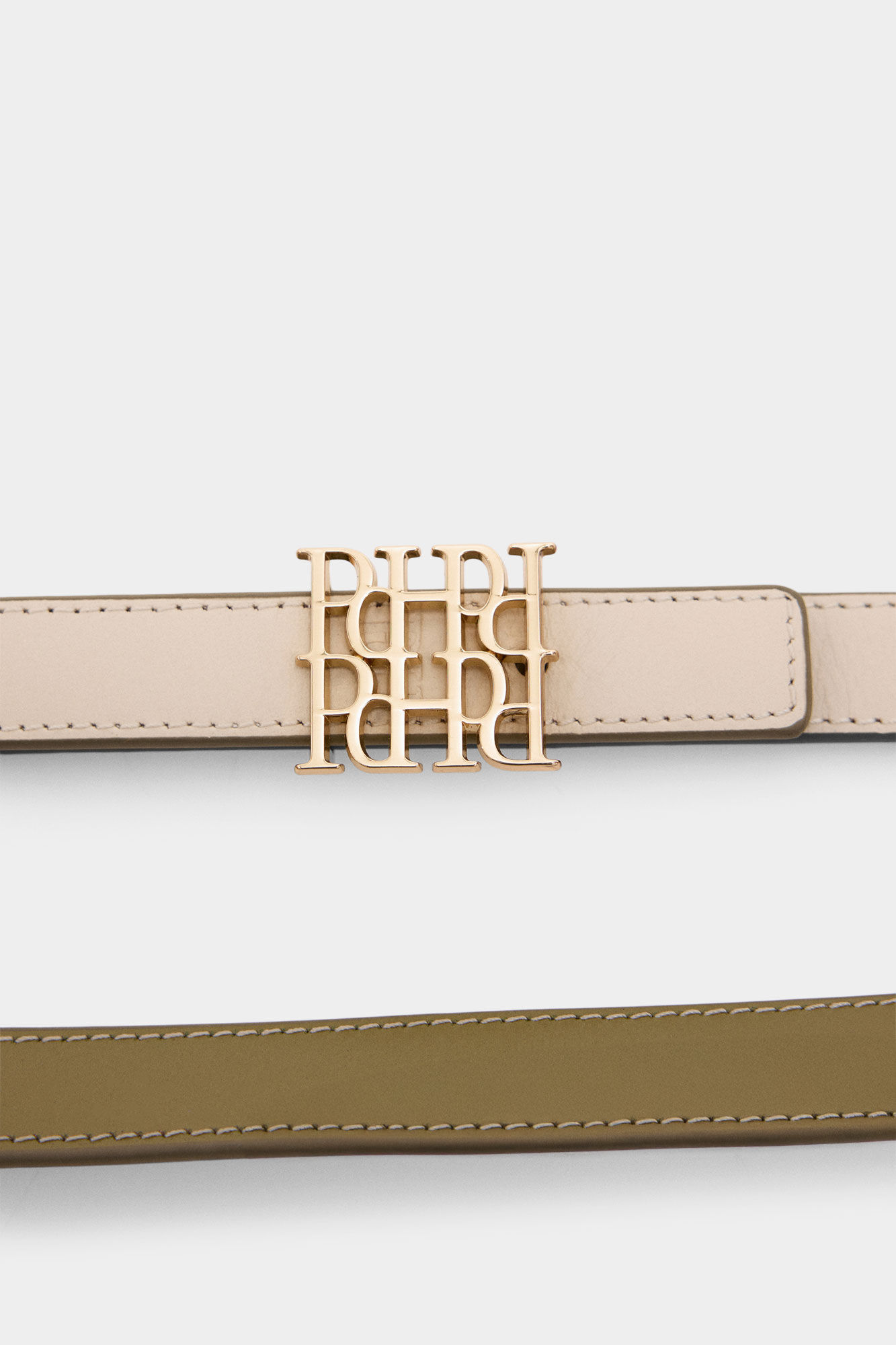 Pedro del Hierro Cintur&oacute;n reversible de piel Beige