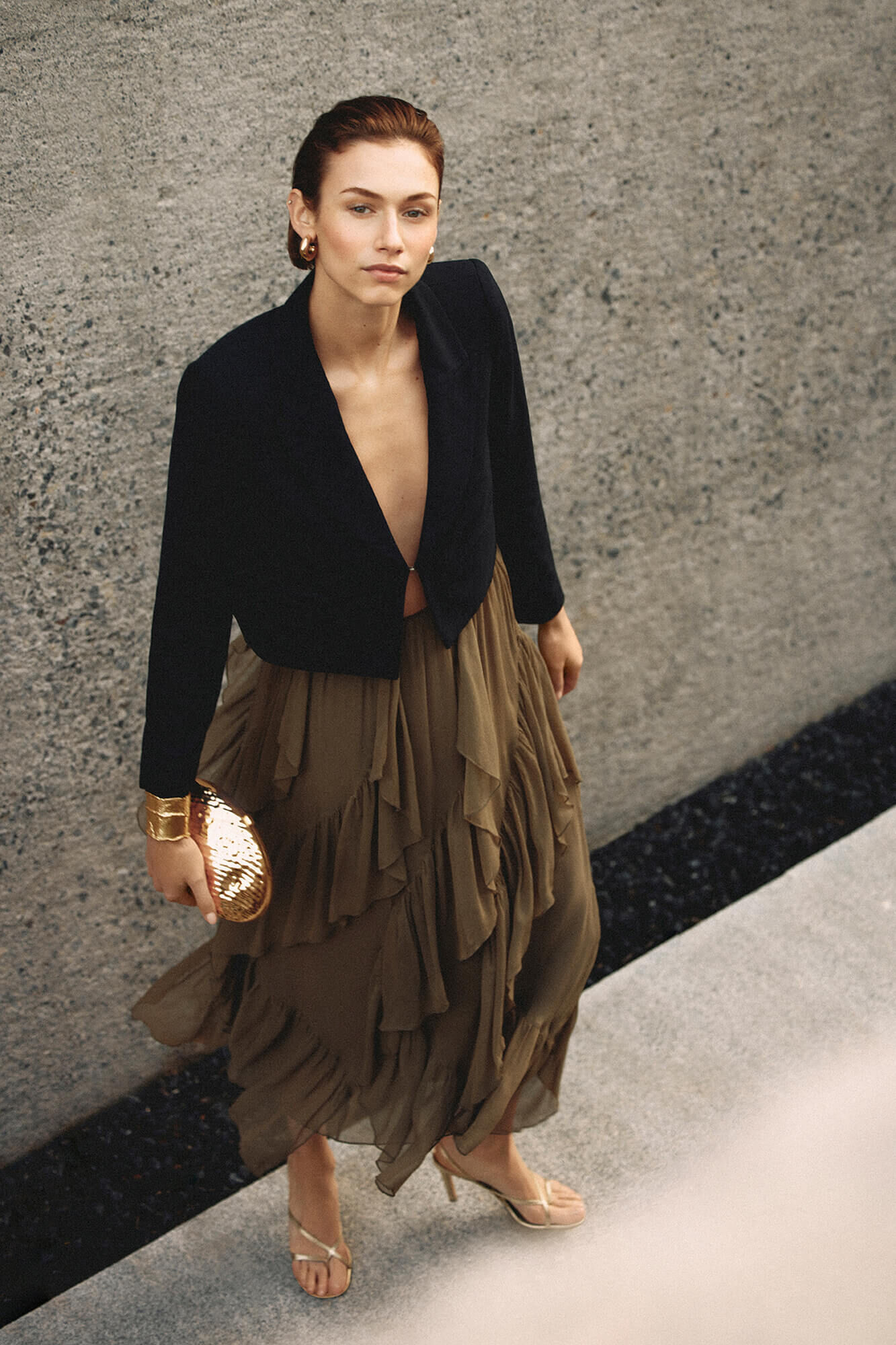 Pedro del Hierro Blazer crop negra