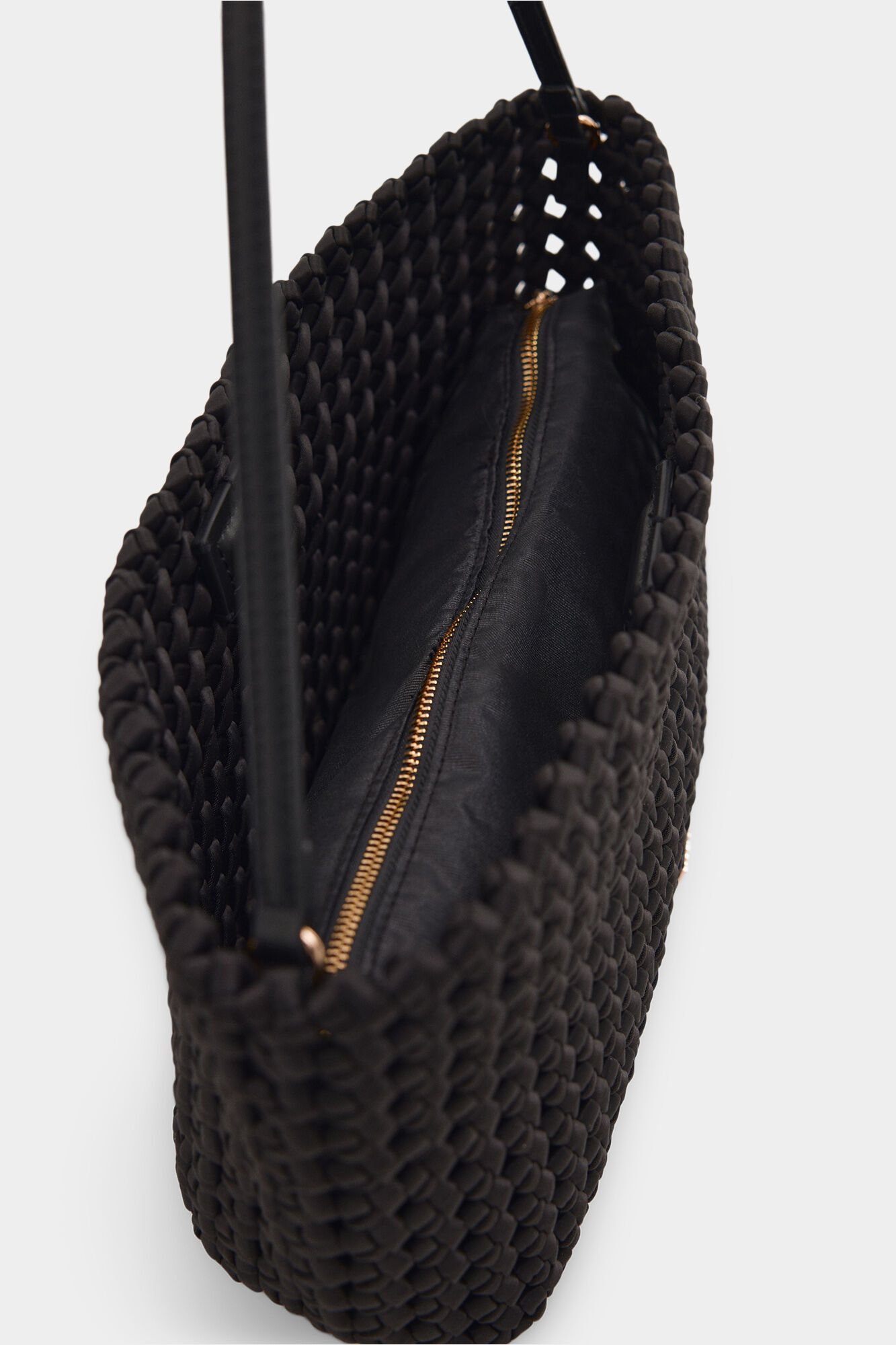 Pedro del Hierro Bolsa de hombro trenzada Negro