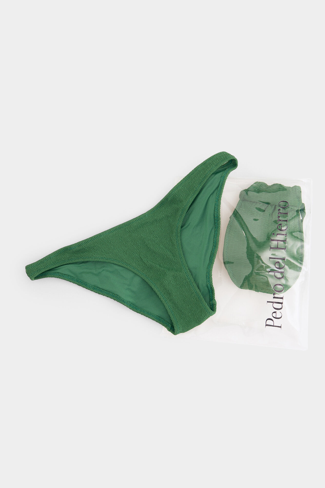 Pedro del Hierro Bikini tejido textura Verde