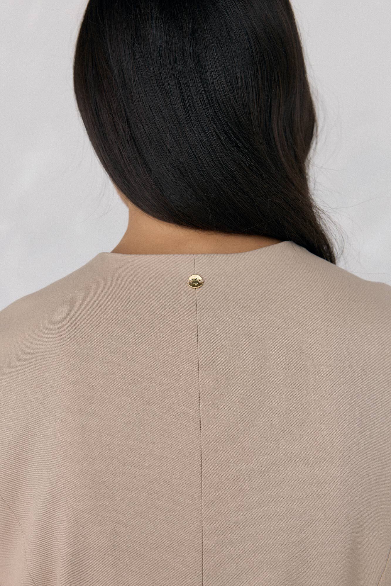 Pedro del Hierro Jumpsuit sastrero con cintur&oacute;n Beige