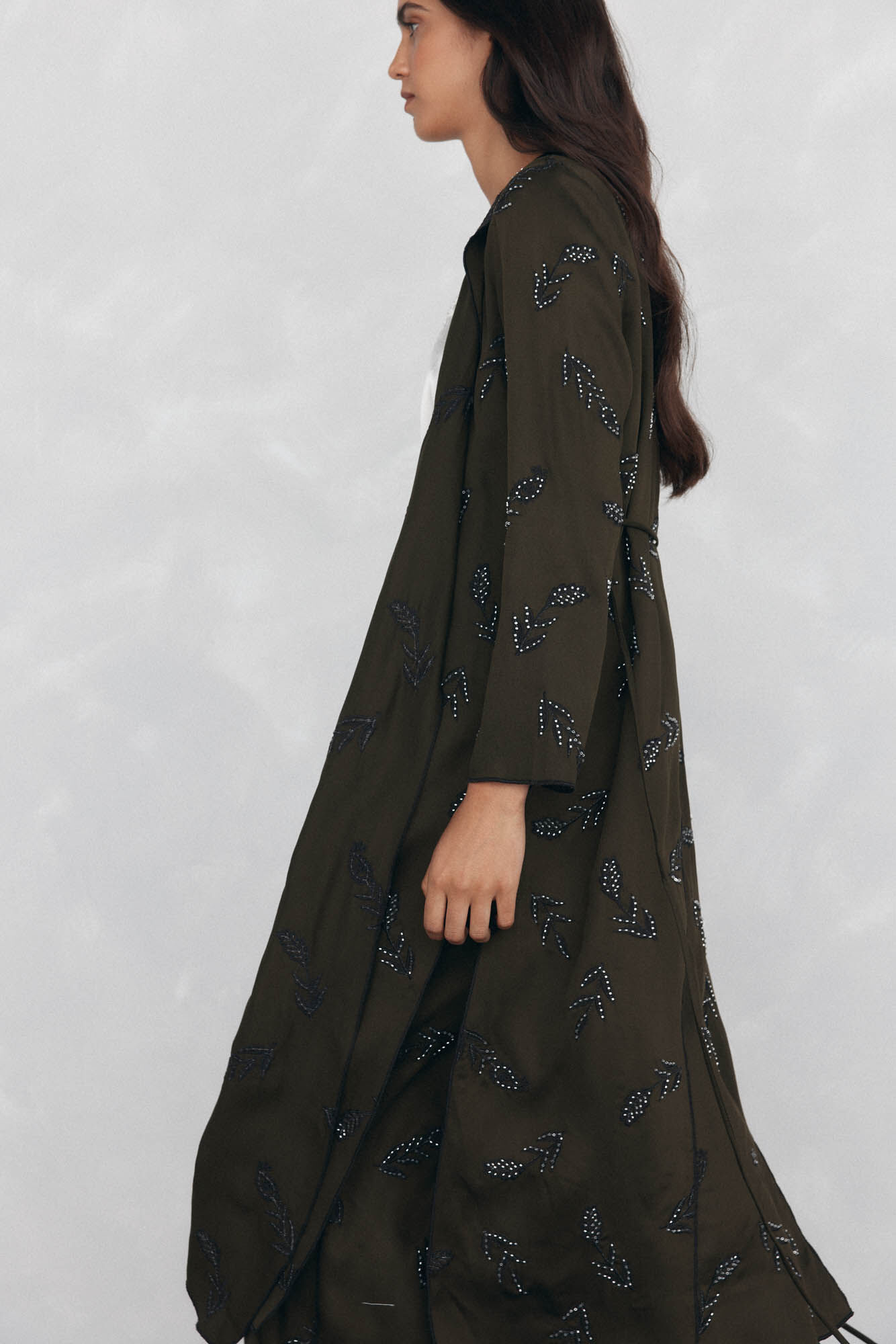 Pedro del Hierro Chaqueta larga bordada