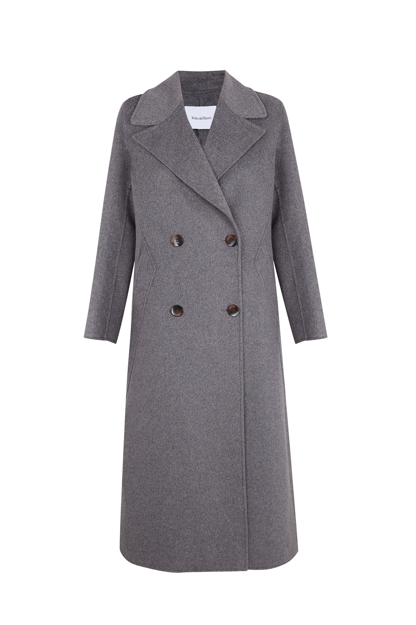 Pedro del Hierro Abrigo doble faz tailoring Gris