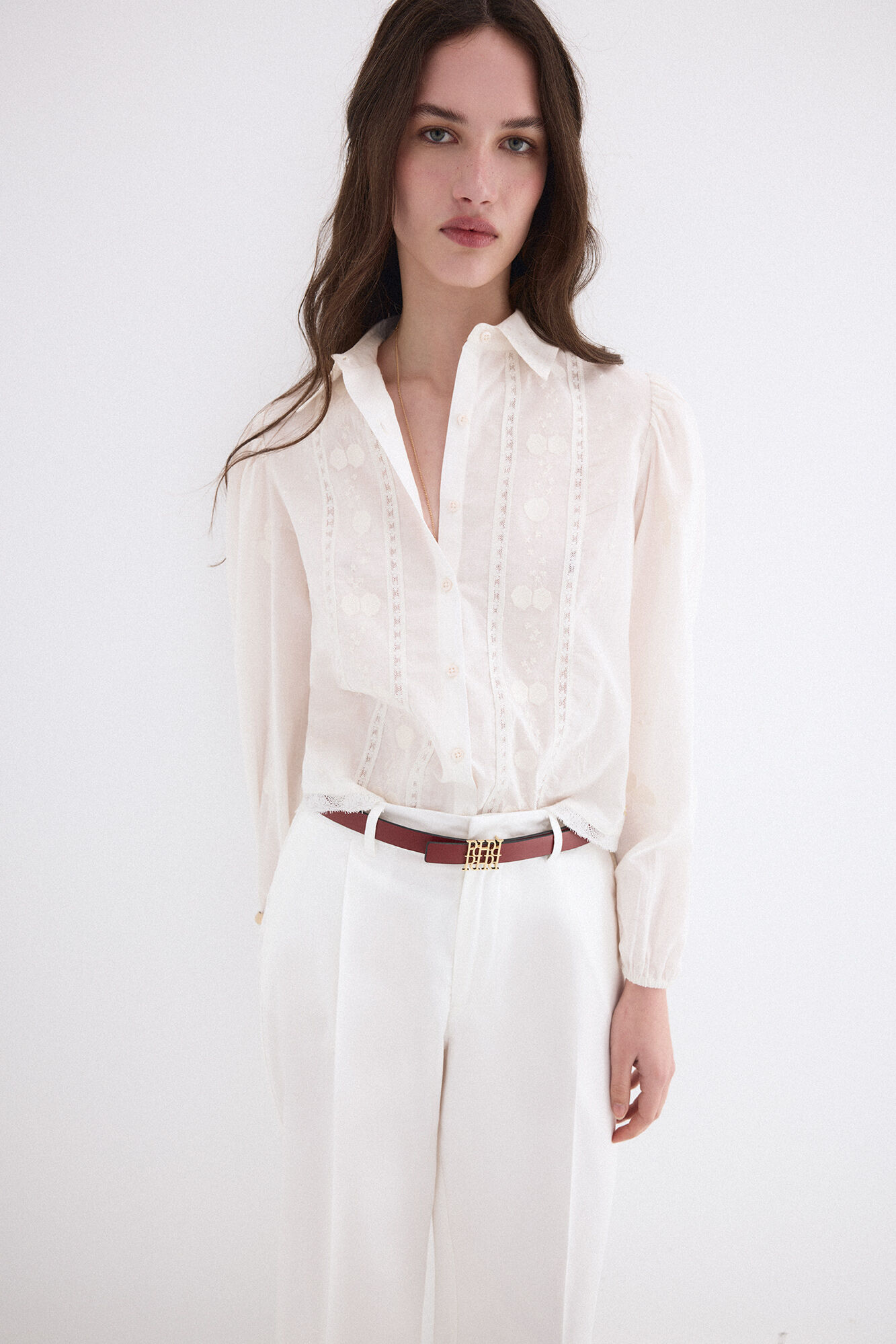 Pedro del Hierro Camisa corta bordada