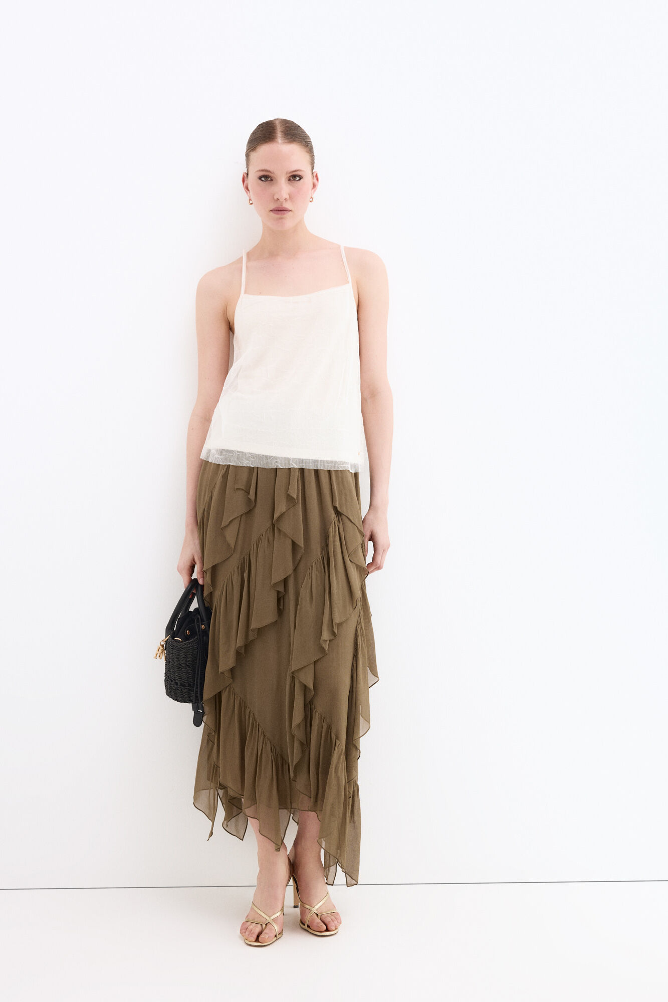 Pedro del Hierro Camiseta tirantes doble Blanco