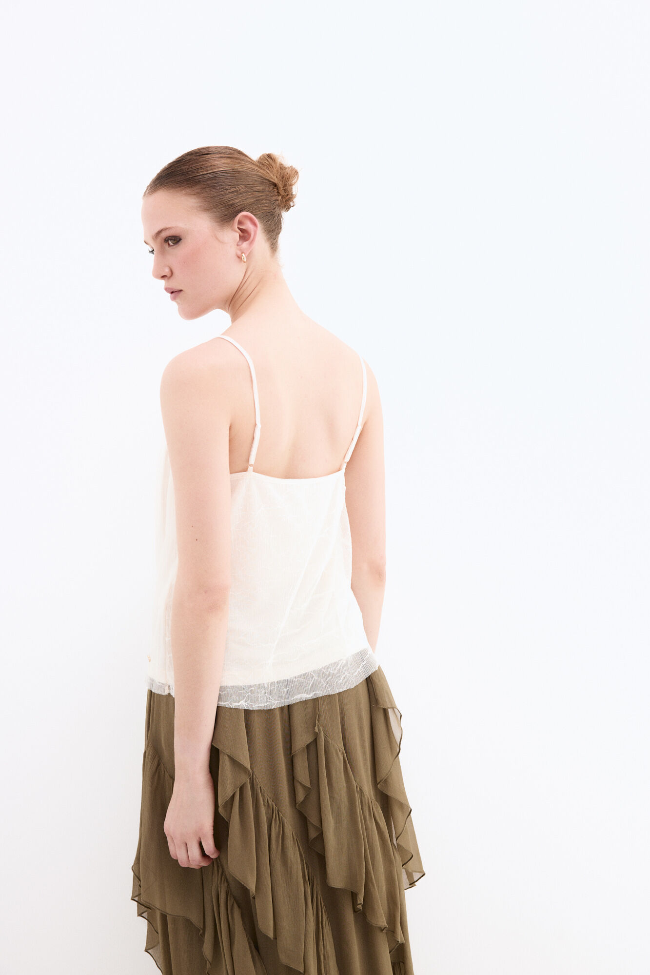 Pedro del Hierro Camiseta tirantes doble Blanco