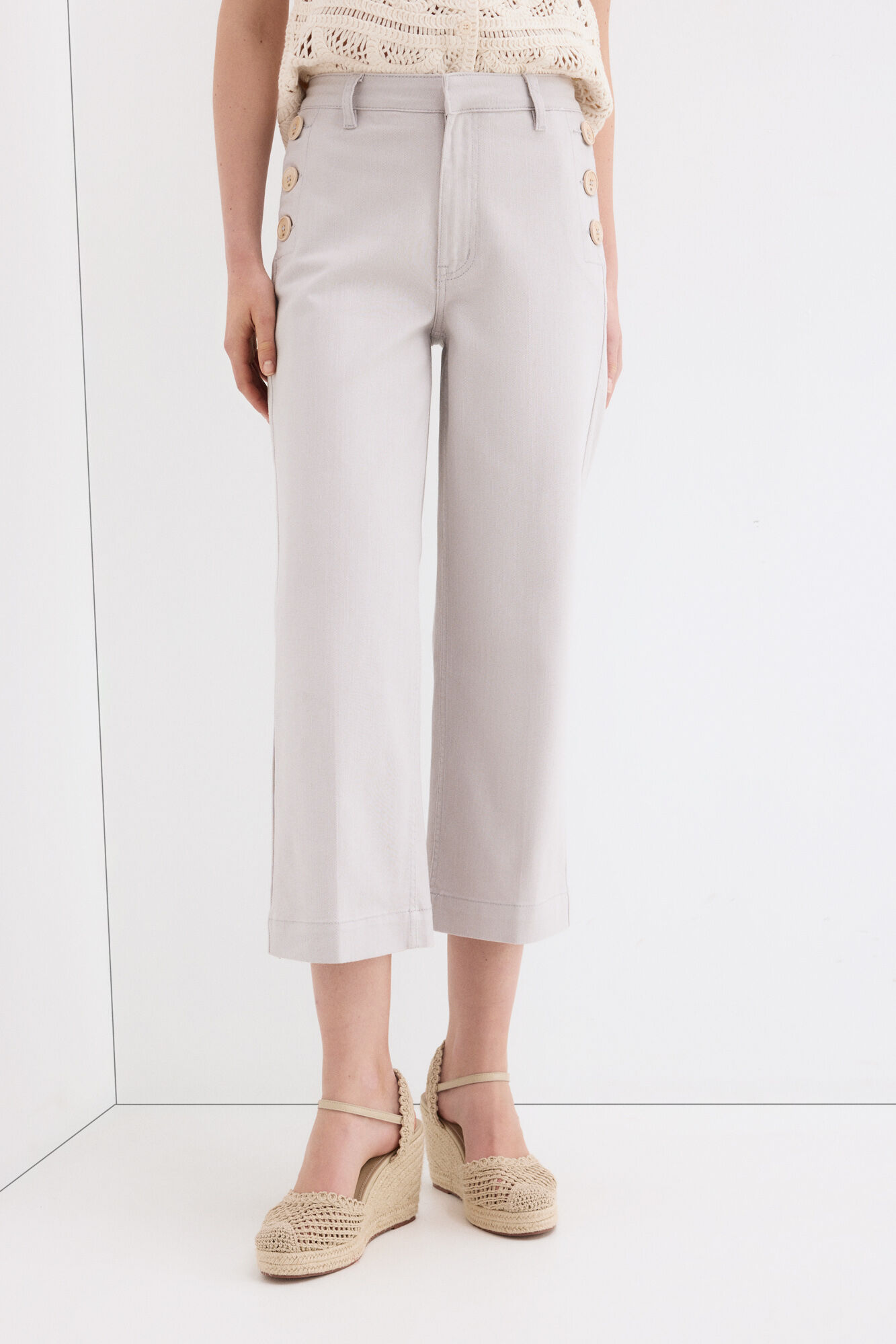 Pedro del Hierro Jeans capri wide leg