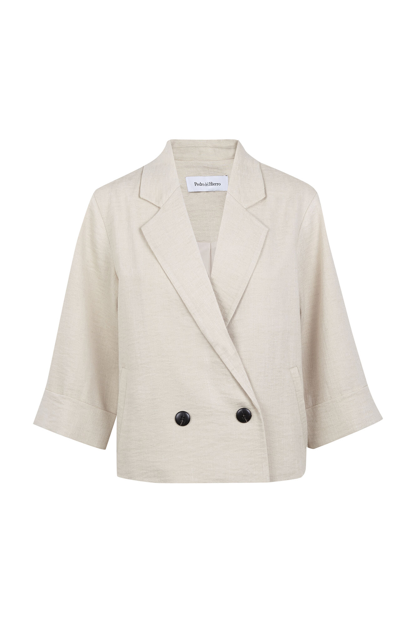 Pedro del Hierro Blazer fluida Marr&oacute;n