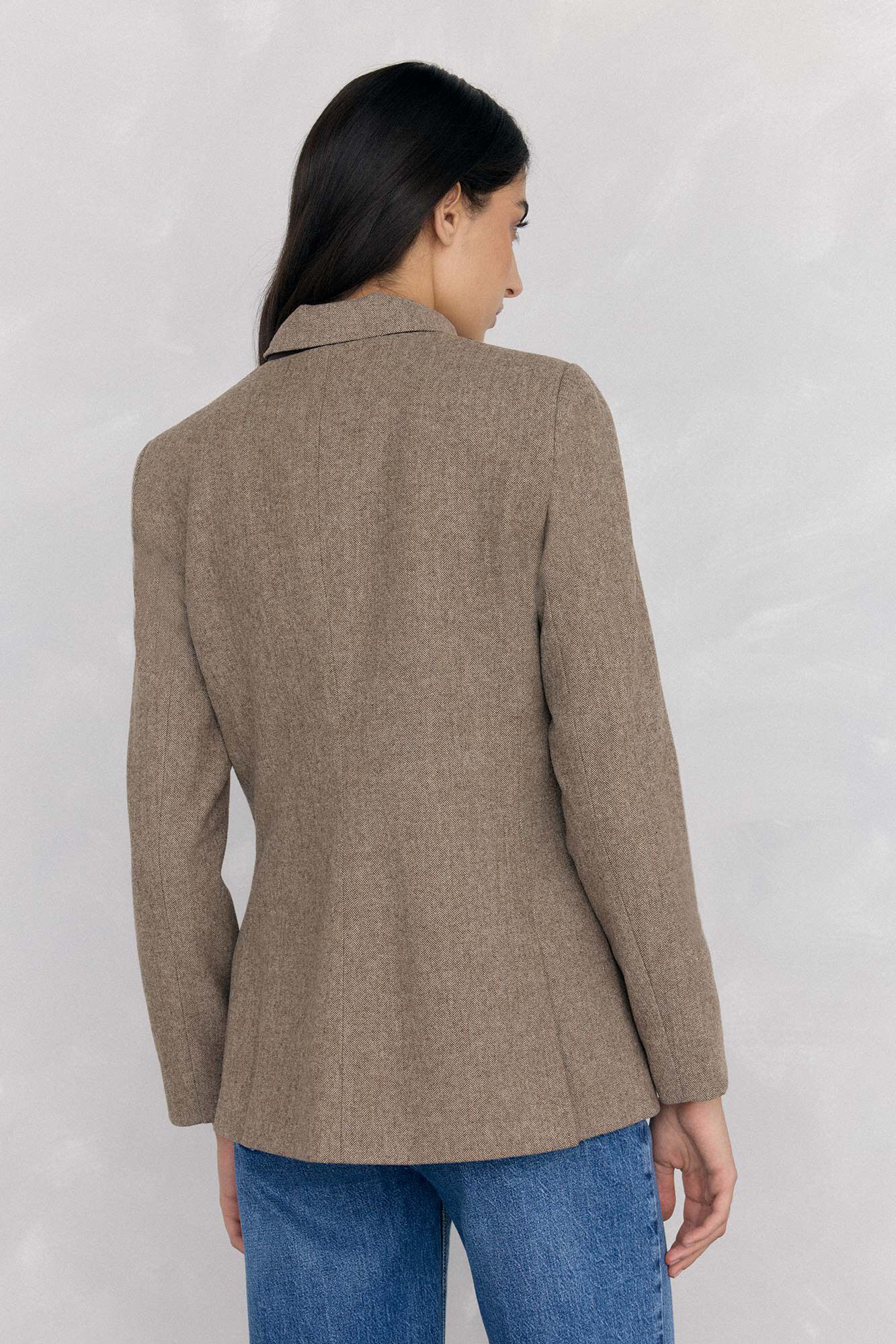 Pedro del Hierro Chamarra sahariana espiga Marr&oacute;n