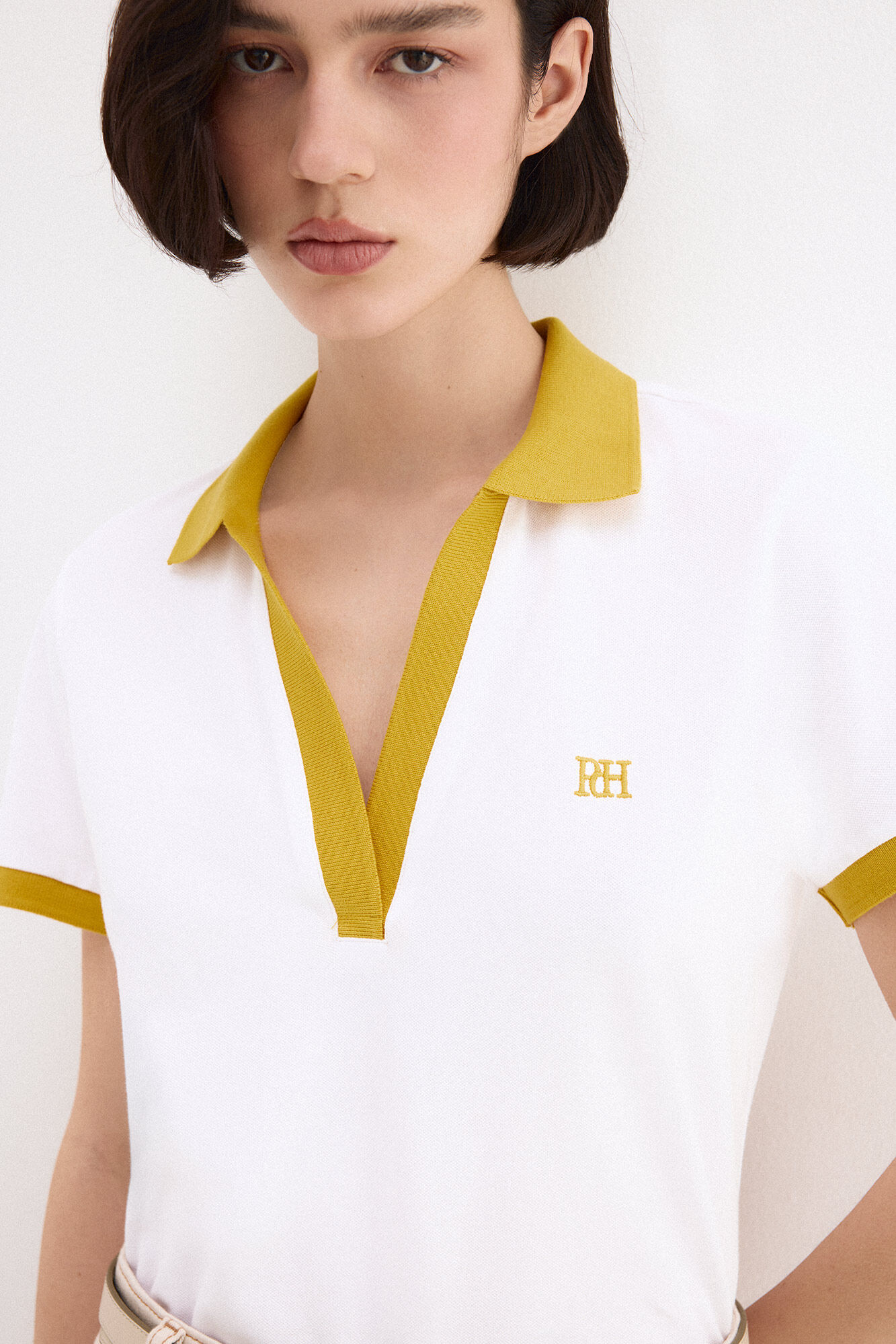 Pedro del Hierro Polo manga corta contrastes