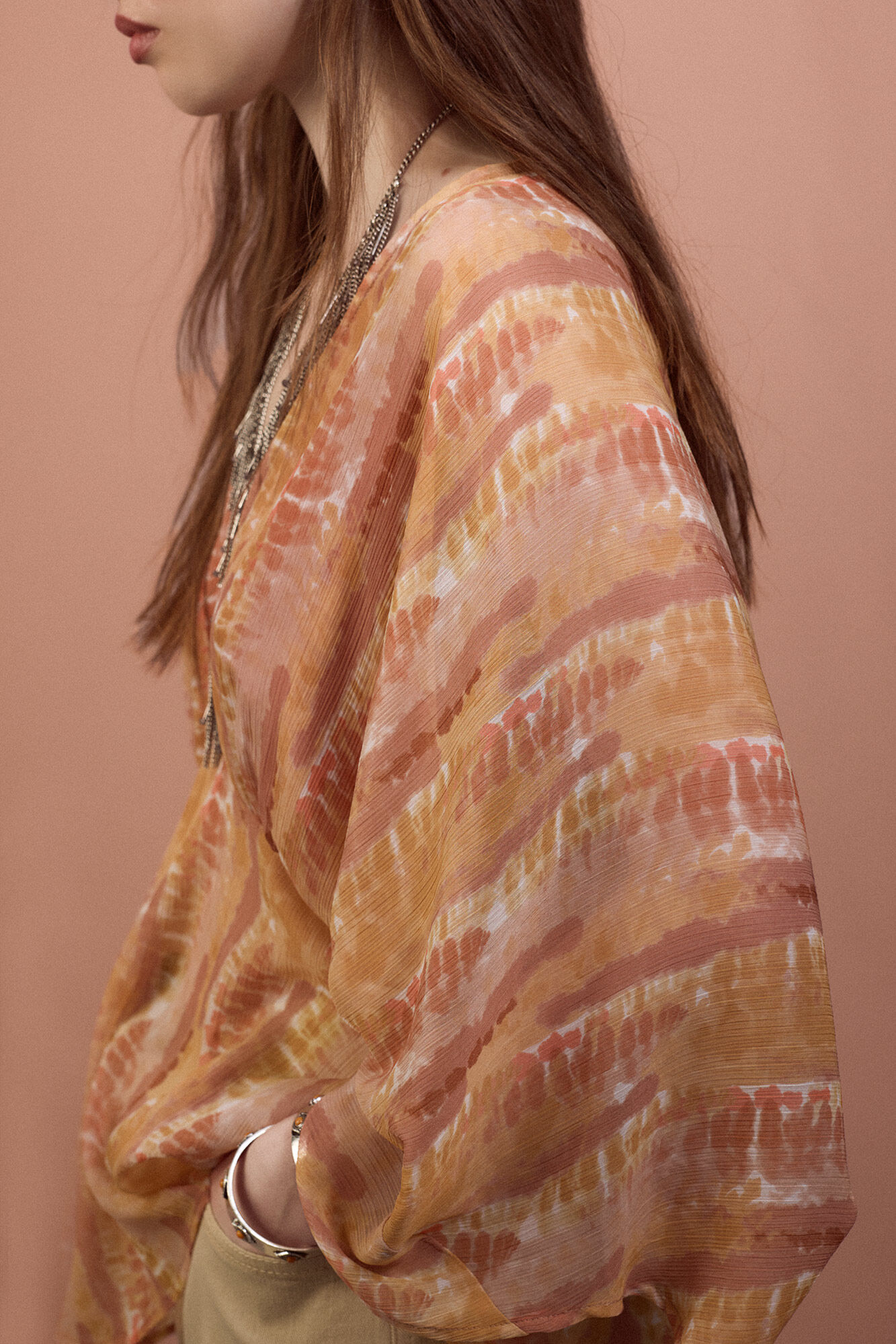 Slowlove Blusa fluida estampada Multicolor
