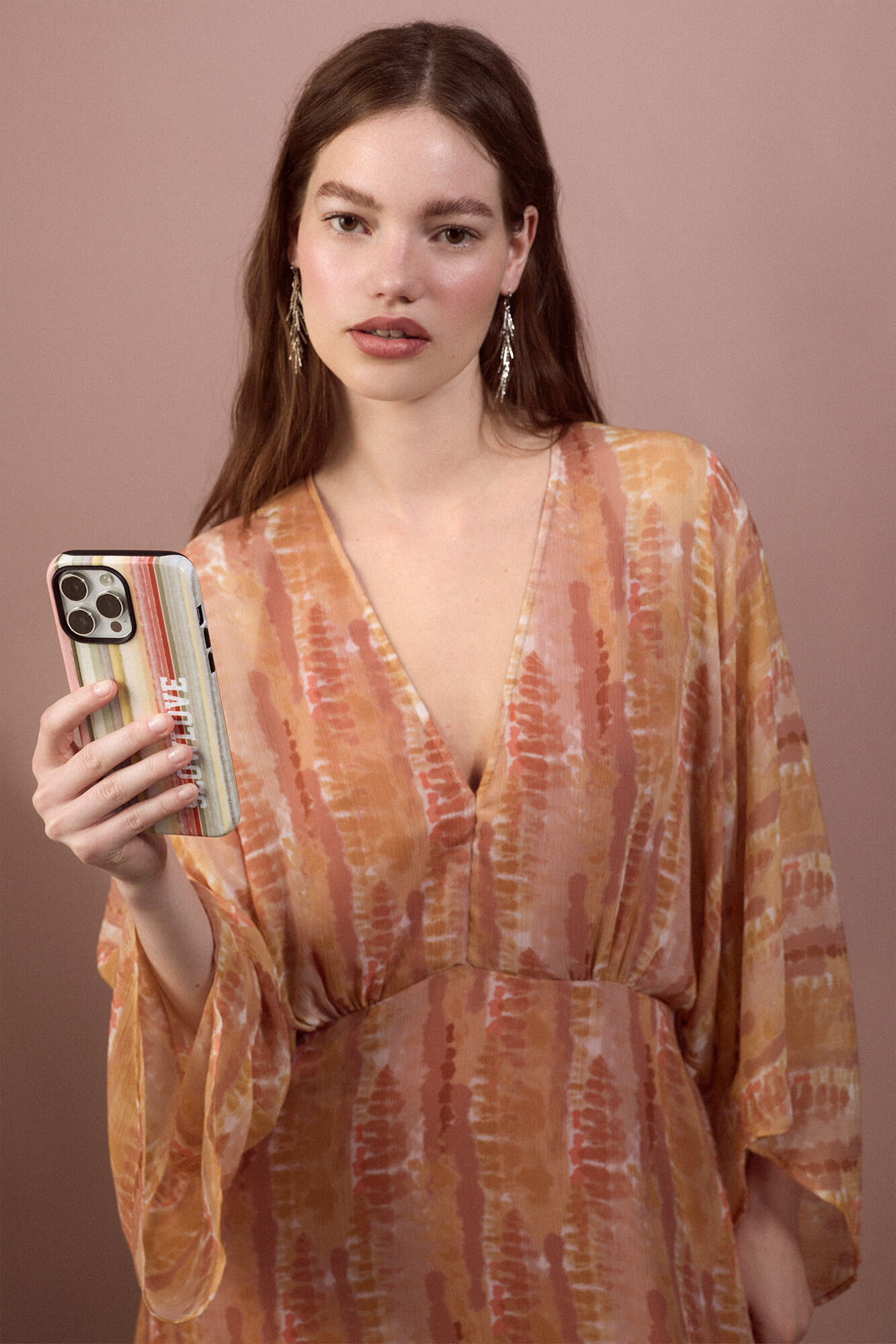 Slowlove Blusa fluida estampada Multicolor
