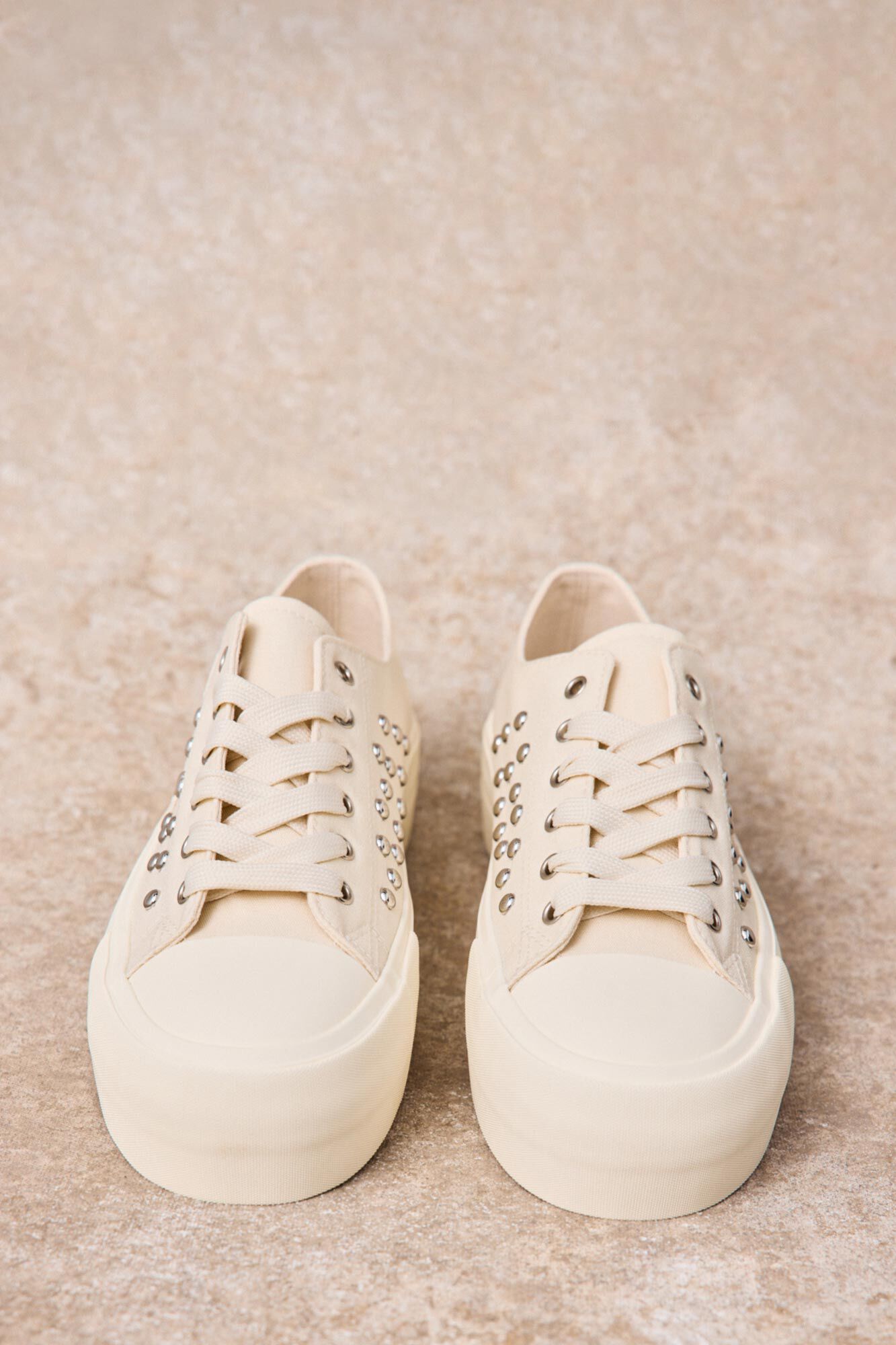 Slowlove Sneaker de cuadros Marfil