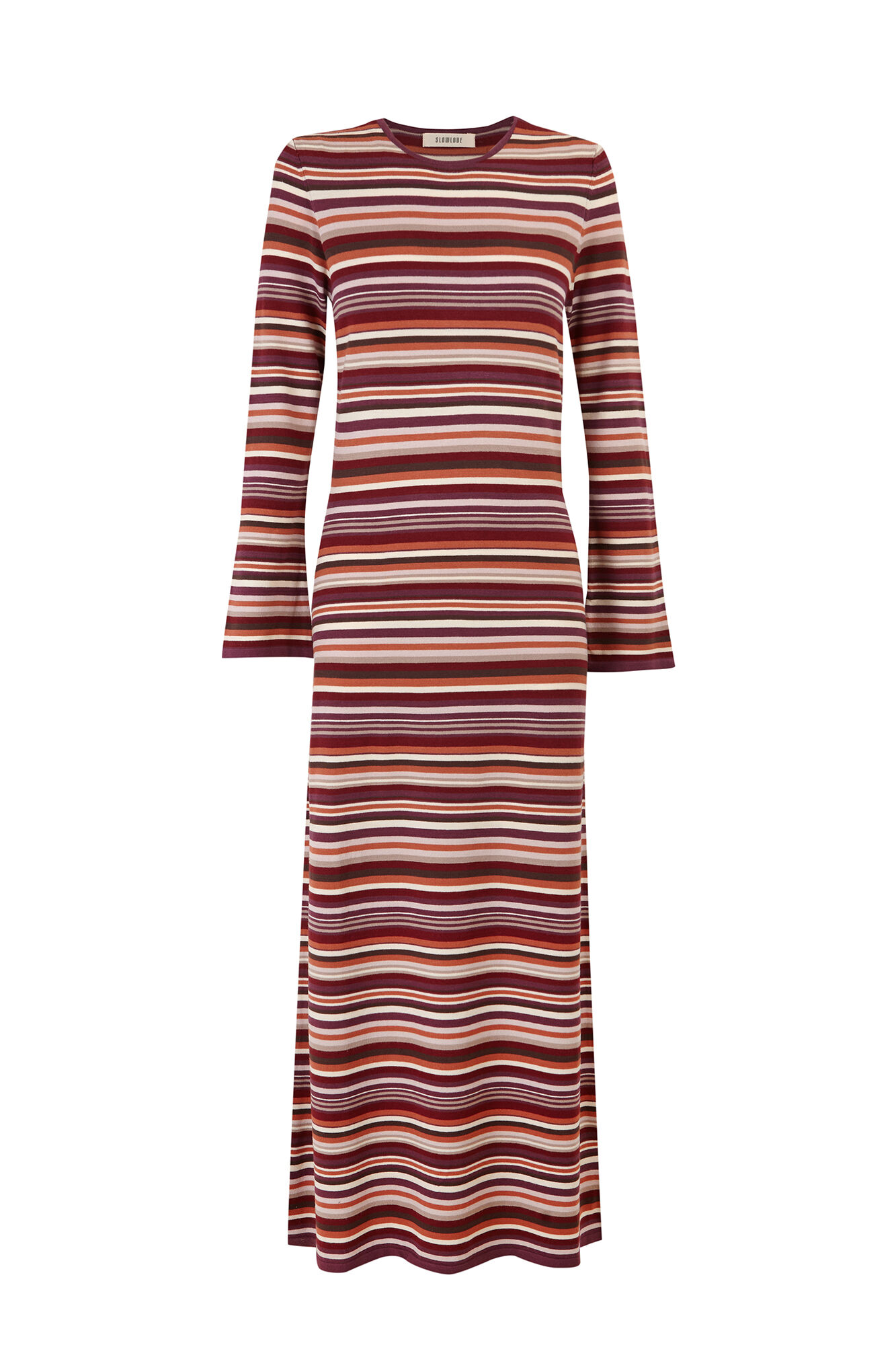 Slowlove Vestido de tejido a rayas Multicolor