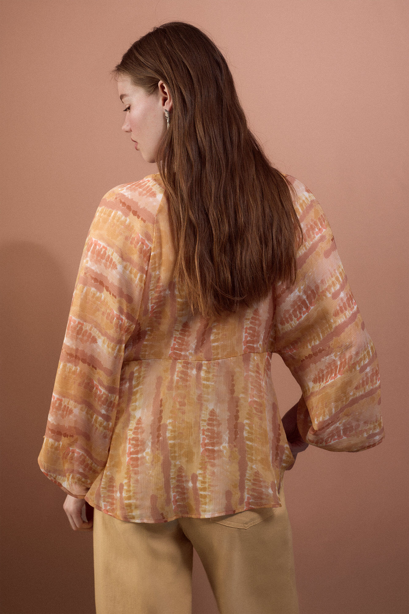 Slowlove Blusa fluida estampada Multicolor