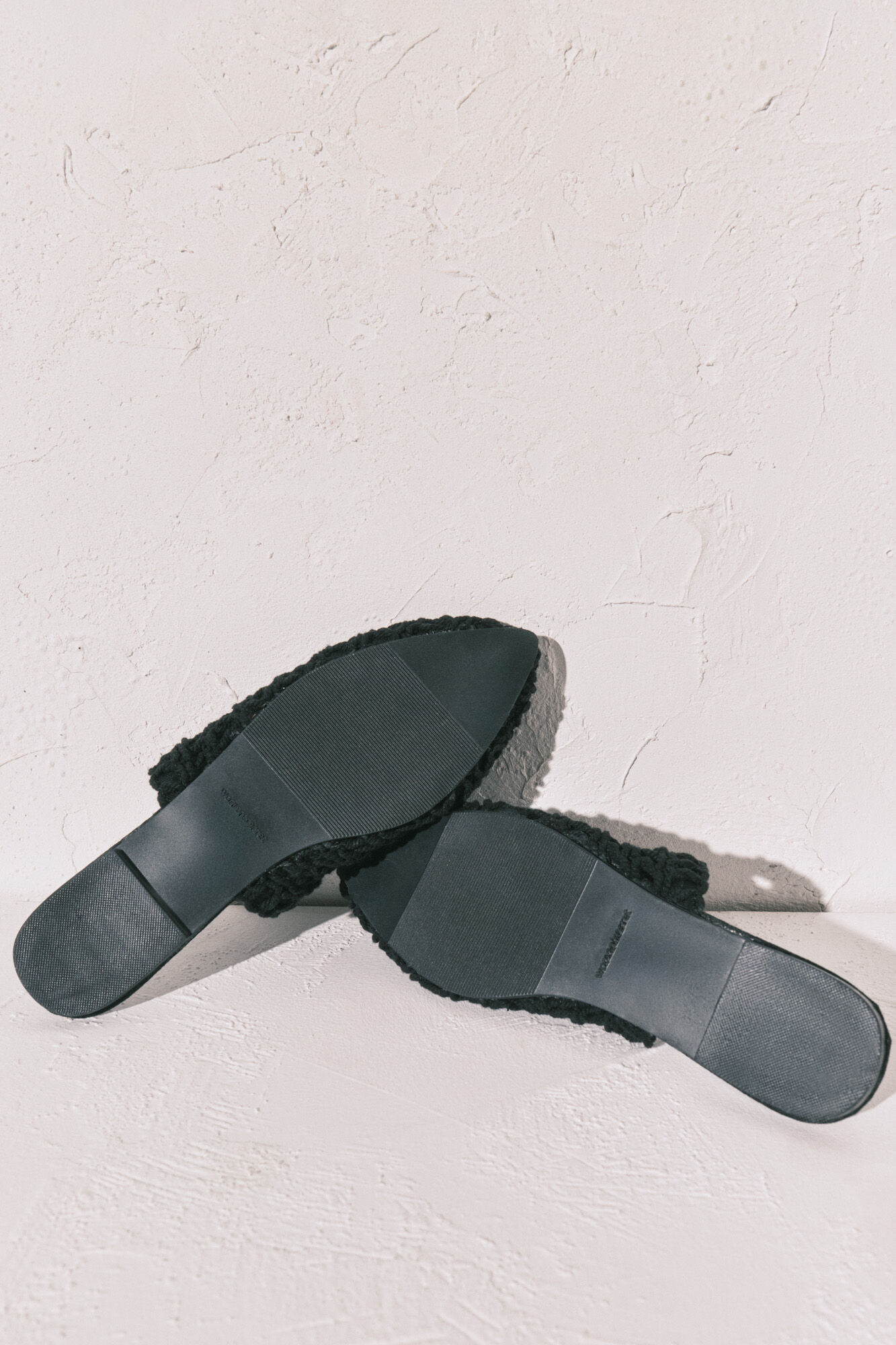 Women'secret Sandalia mule de crochet negra negro