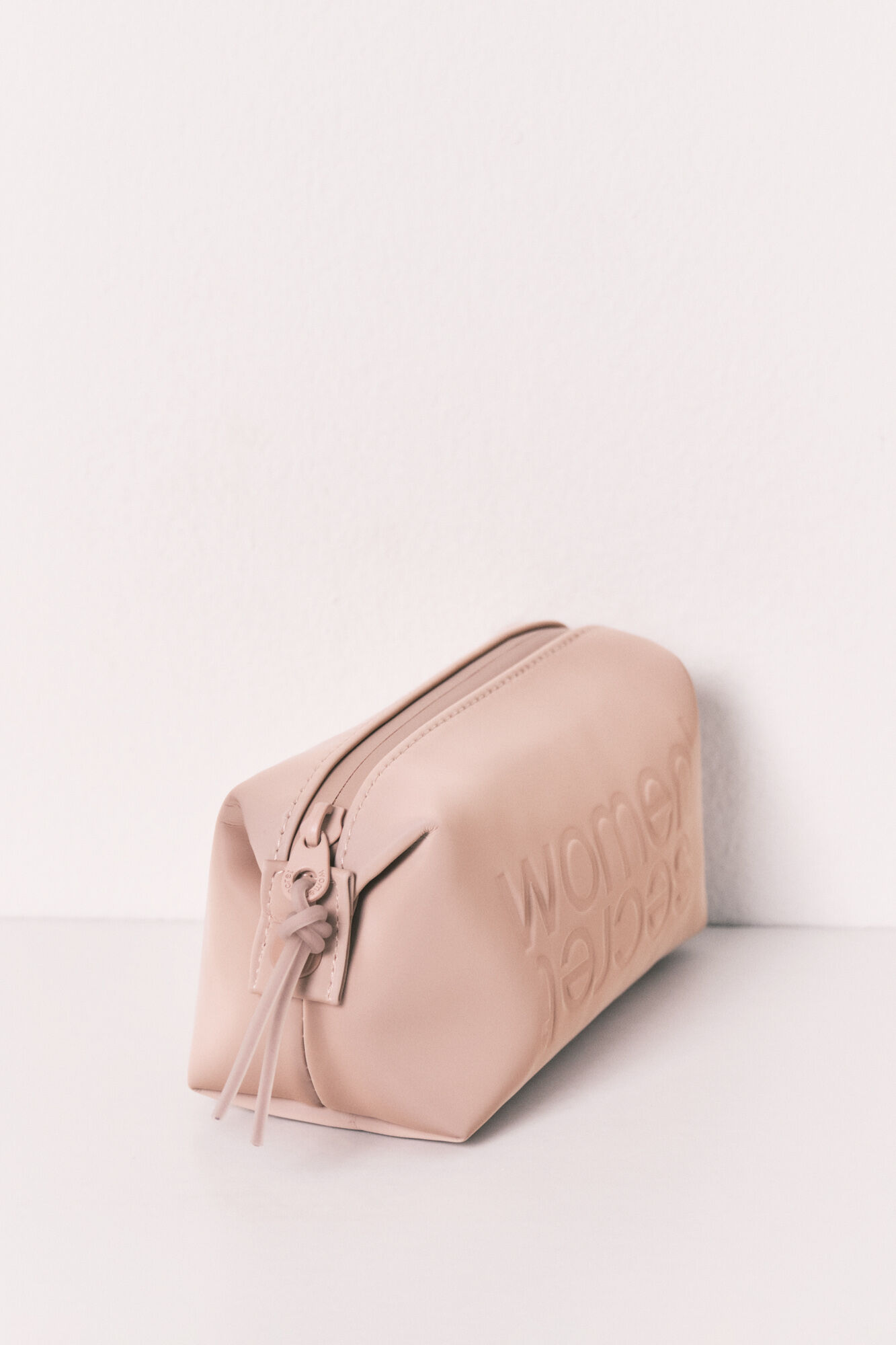 Women'secret Neceser peque&ntilde;o de goma marr&oacute;n nude