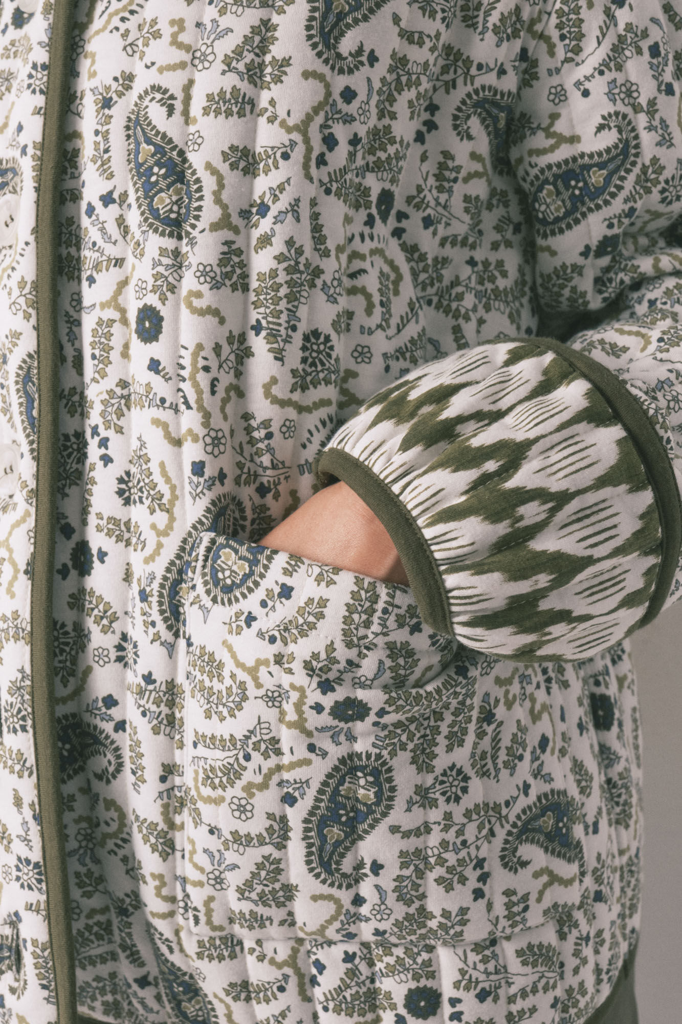 Women'secret Chamarra acolchada estampado Paisley estampado