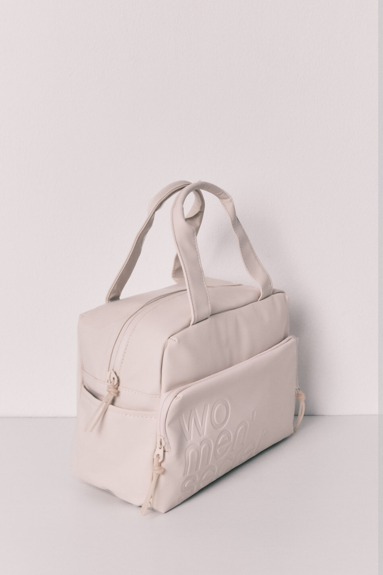 Women'secret Neceser grande de viaje blanco marfil