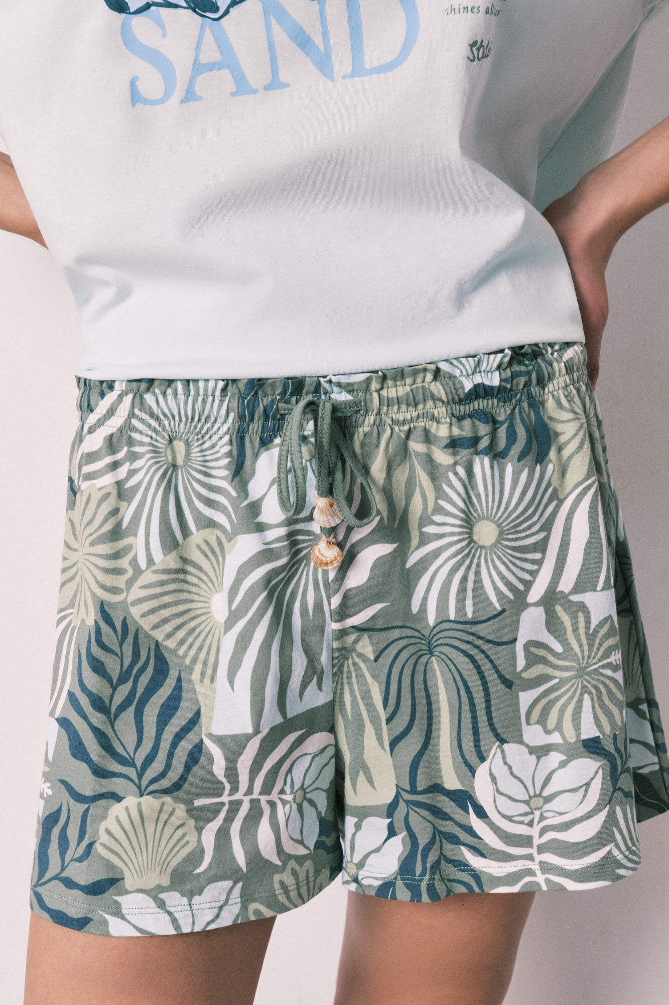 Women'secret Pijama corta de manga corta Stitch azul azul