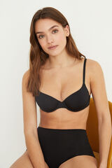 Women'secret BEAUTIFUL Sujetador relleno microfibra negro negro