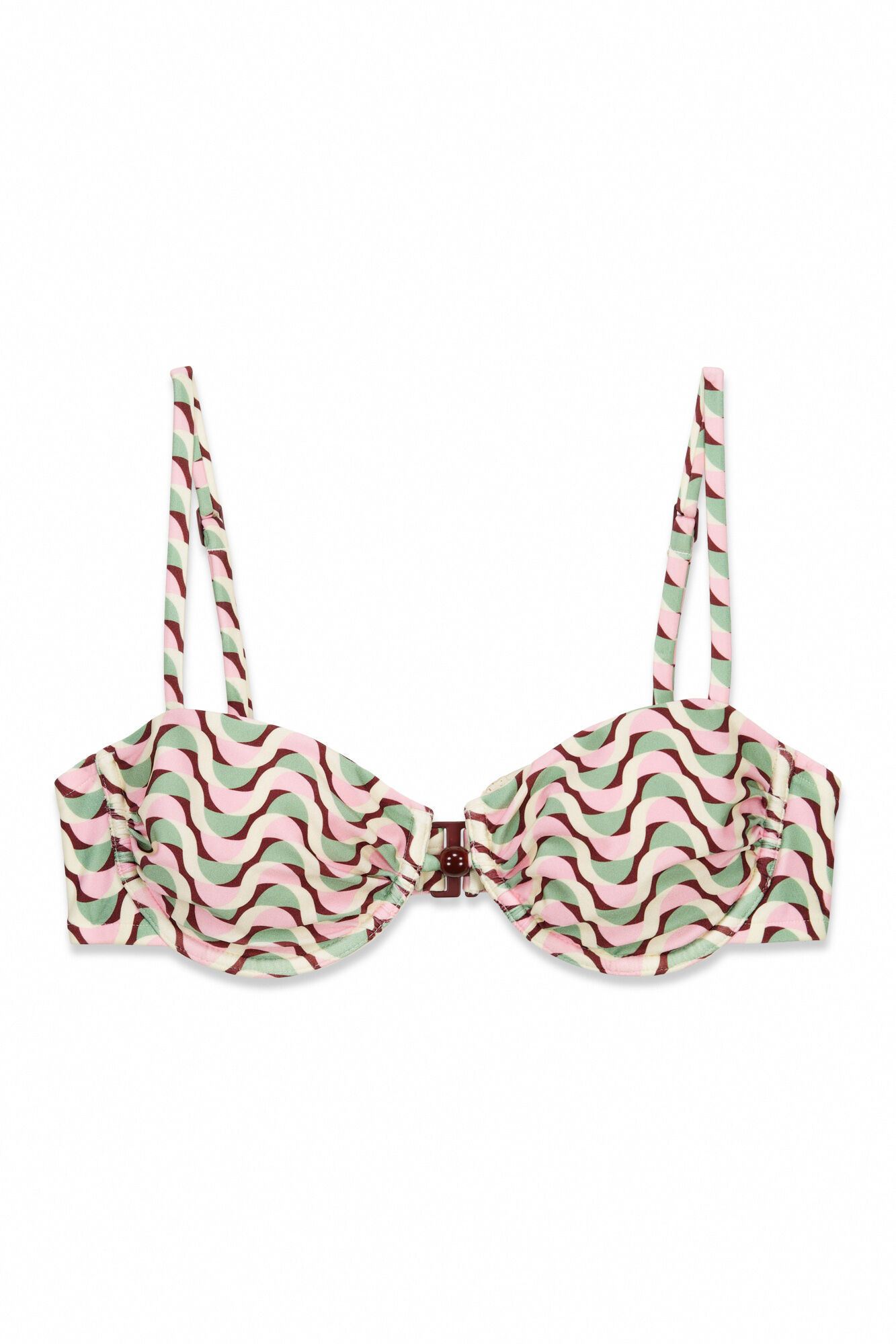 Women'secret Top de bikini balconette estampado geom&eacute;trico estampado