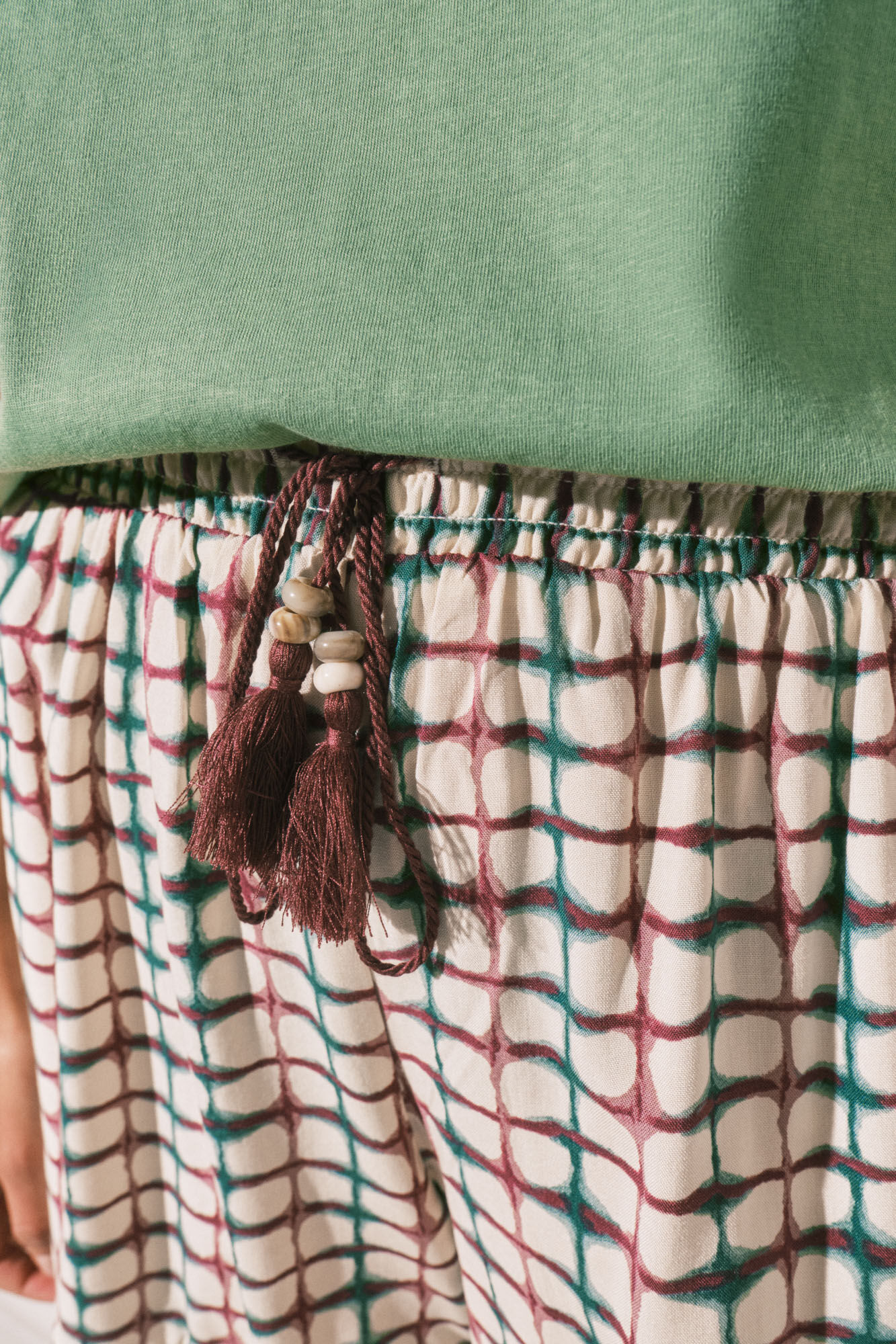 Women'secret Short a cuadros estampado