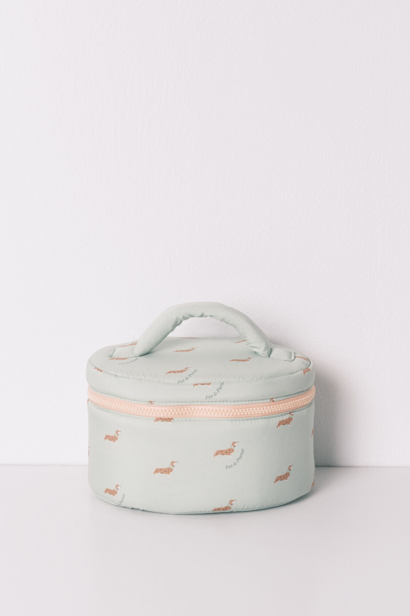 Women'secret Neceser mediano estampado de perritos verde verde