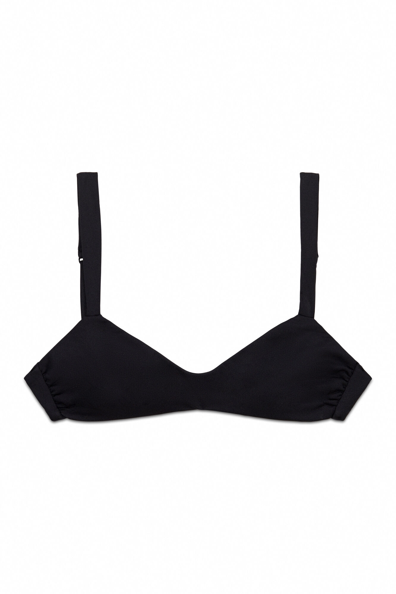Women'secret Top bikini semi brillante negro negro
