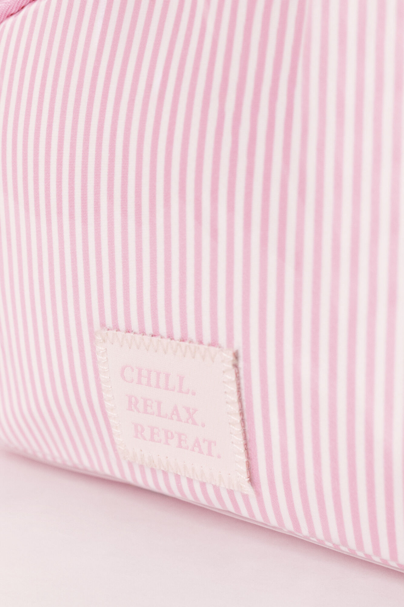 Women'secret Neceser acolchado a cuadros y rayas rosa