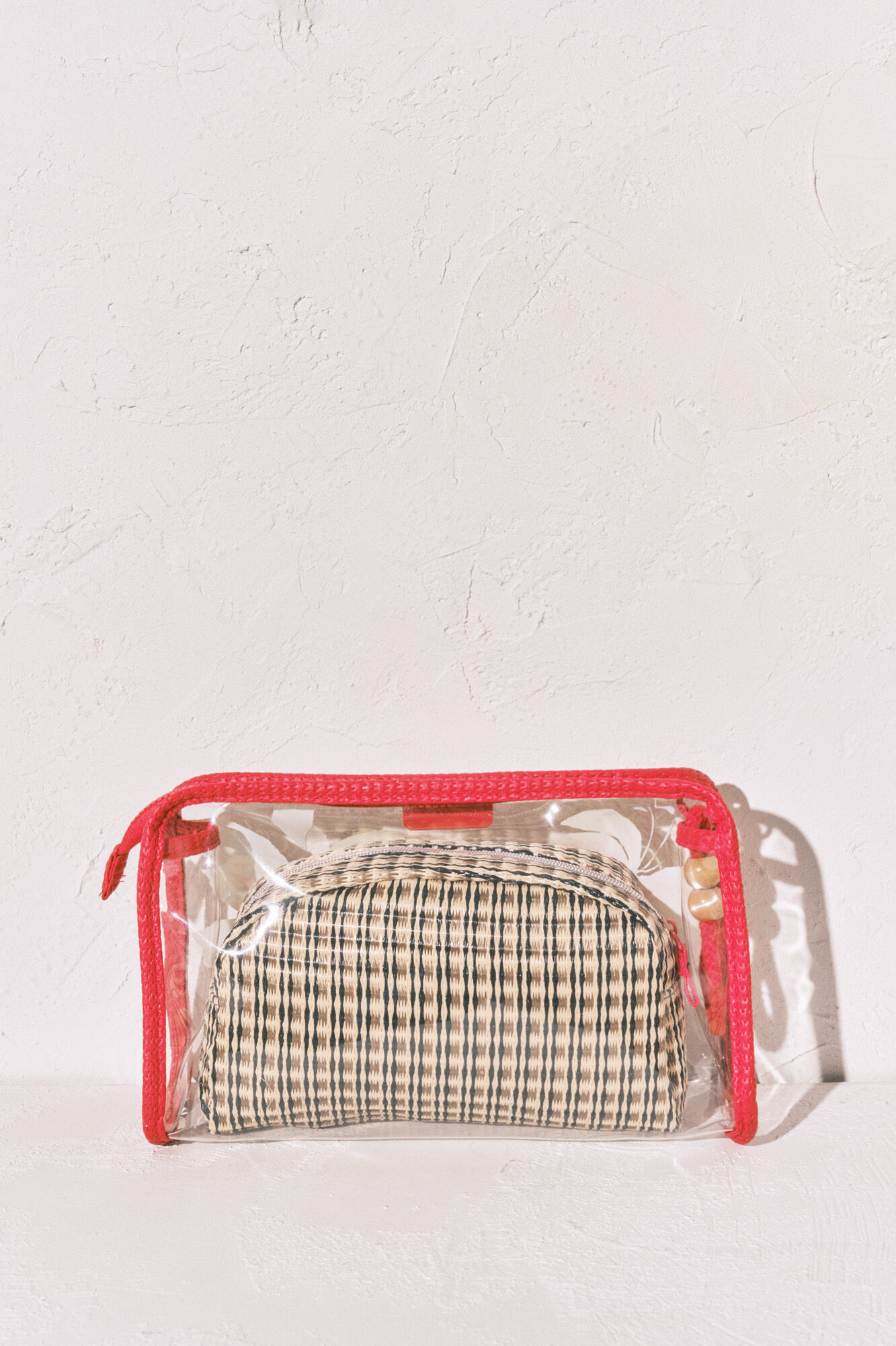 Women'secret Pack neceseres transparente y rafia estampado
