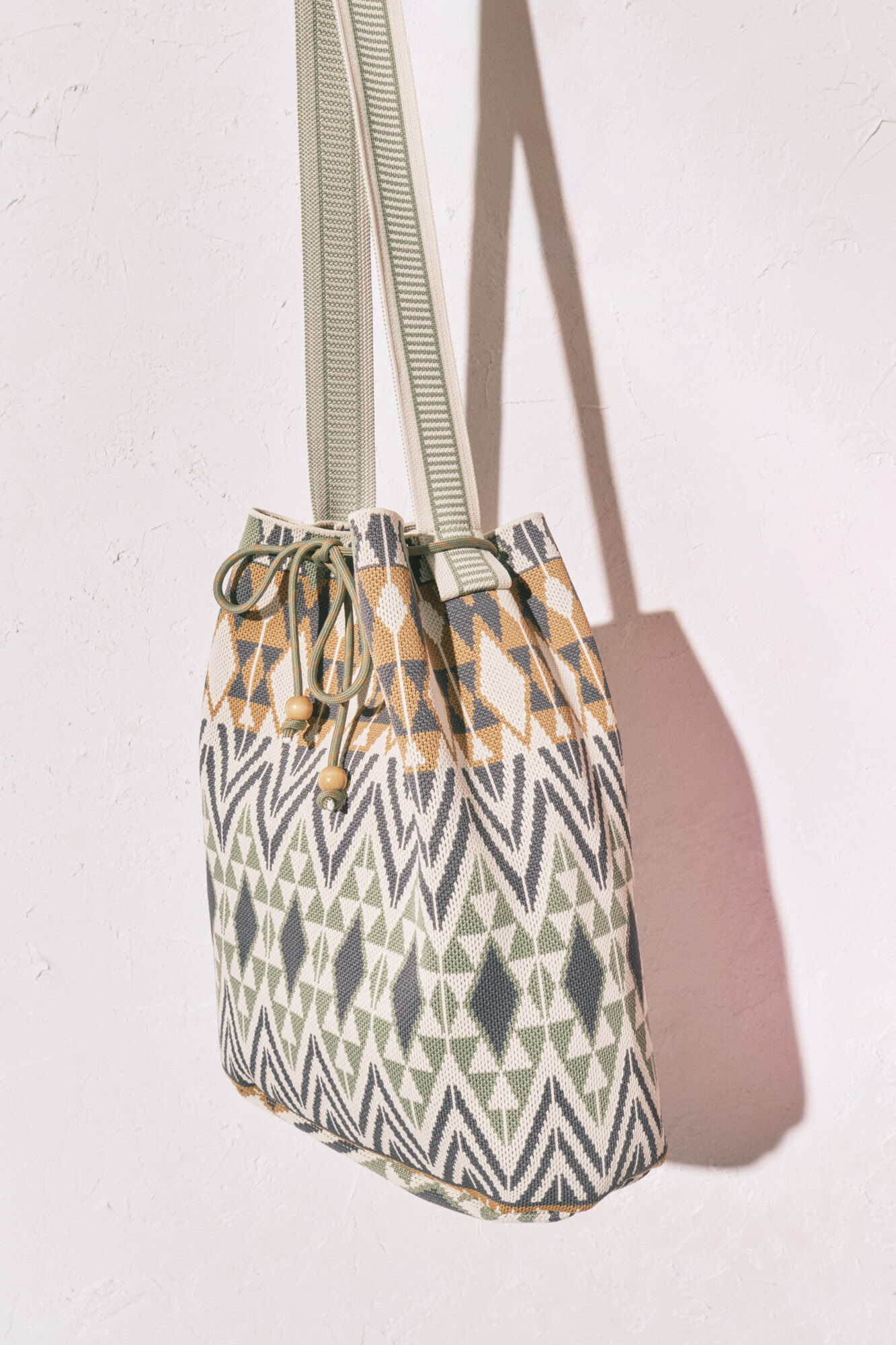 Women'secret Bolsa saco estampado jacquard