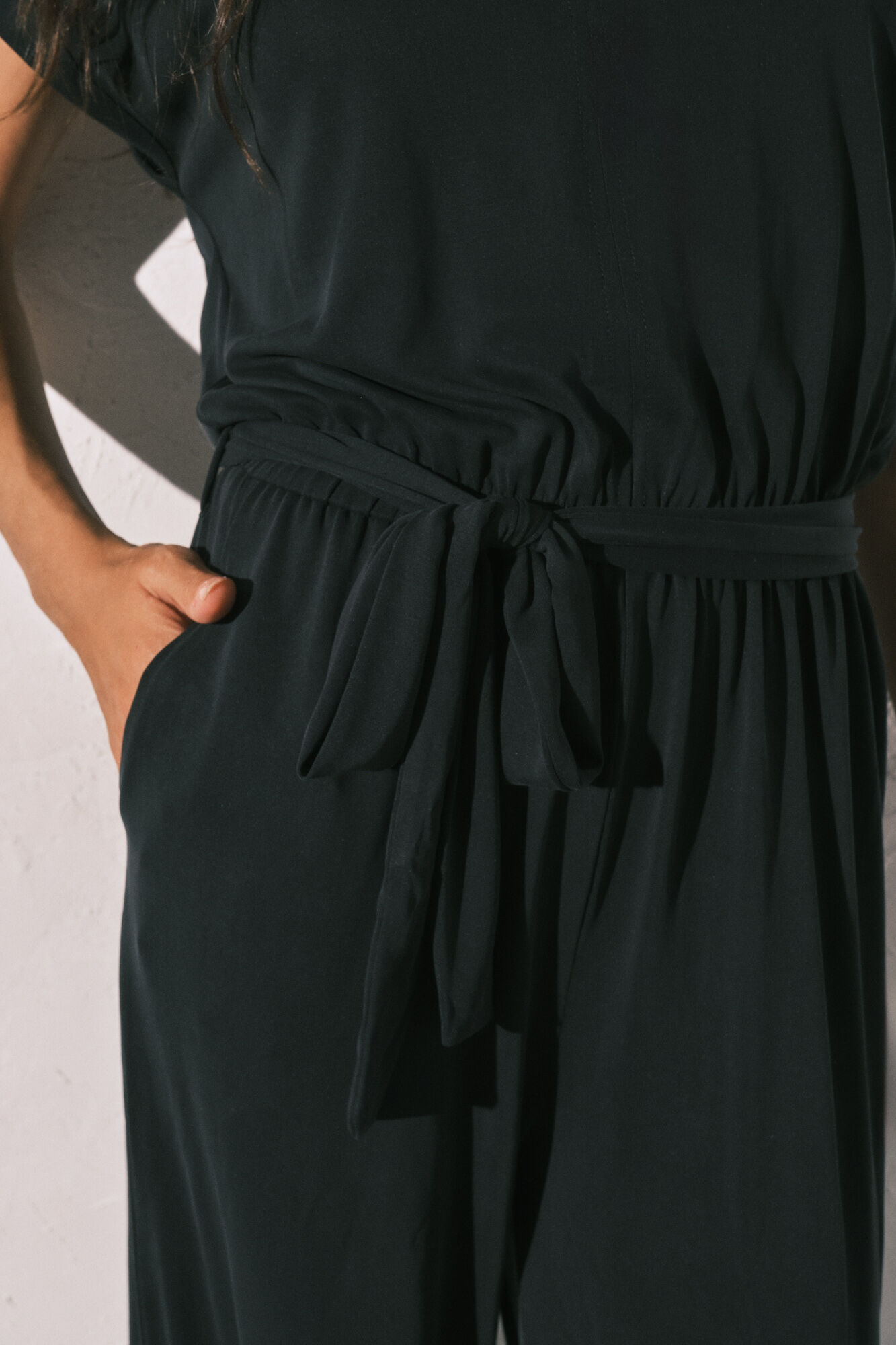 Women'secret Jumpsuit largo fluido negro negro