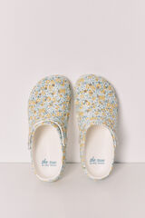 Women'secret Zapatillas de casa tipo zueco con florecitas estampado