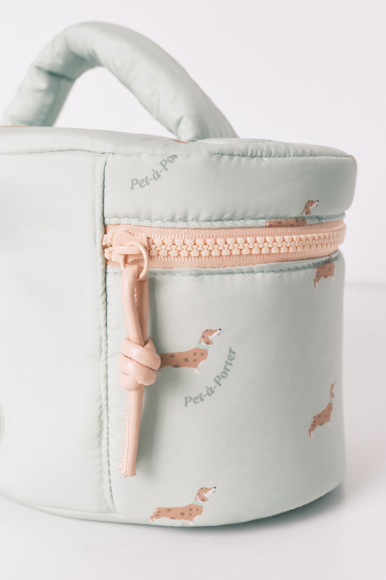 Women'secret Neceser mediano estampado de perritos verde verde