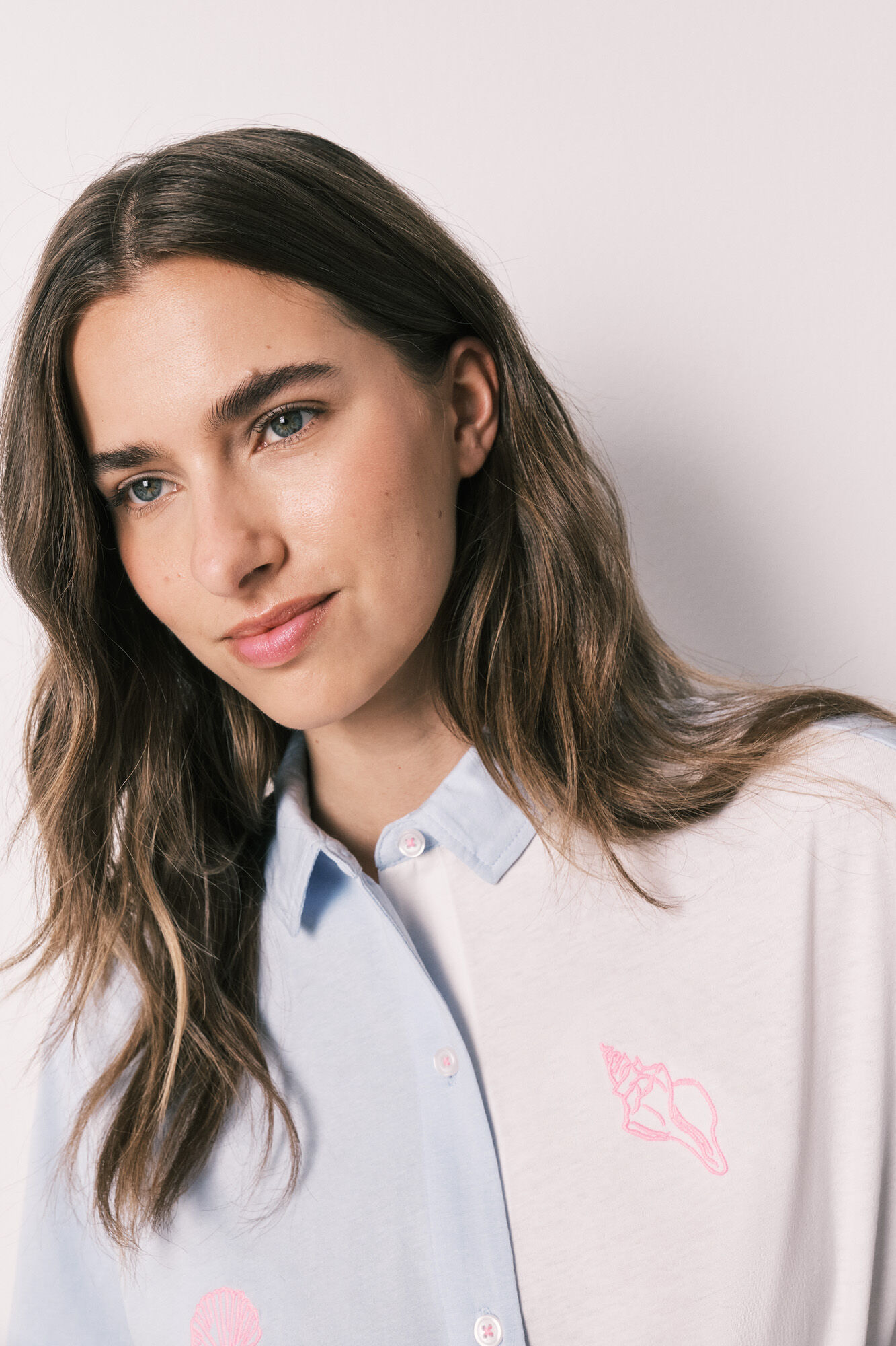 Women'secret Pijama corta camisera de algod&oacute;n con nudo estampado