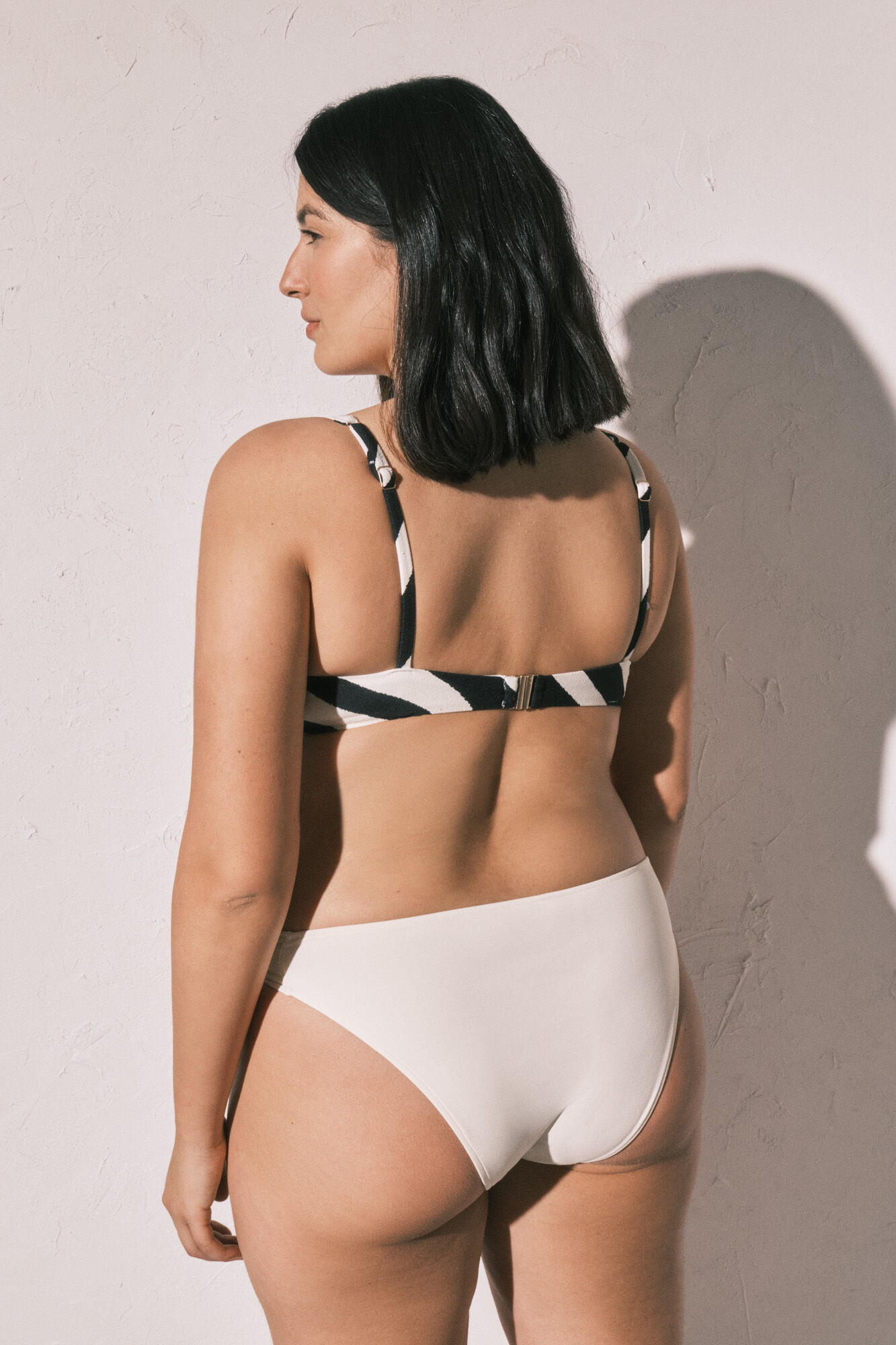 Women'secret Panty de bikini cl&aacute;sica twist lateral blanca marfil