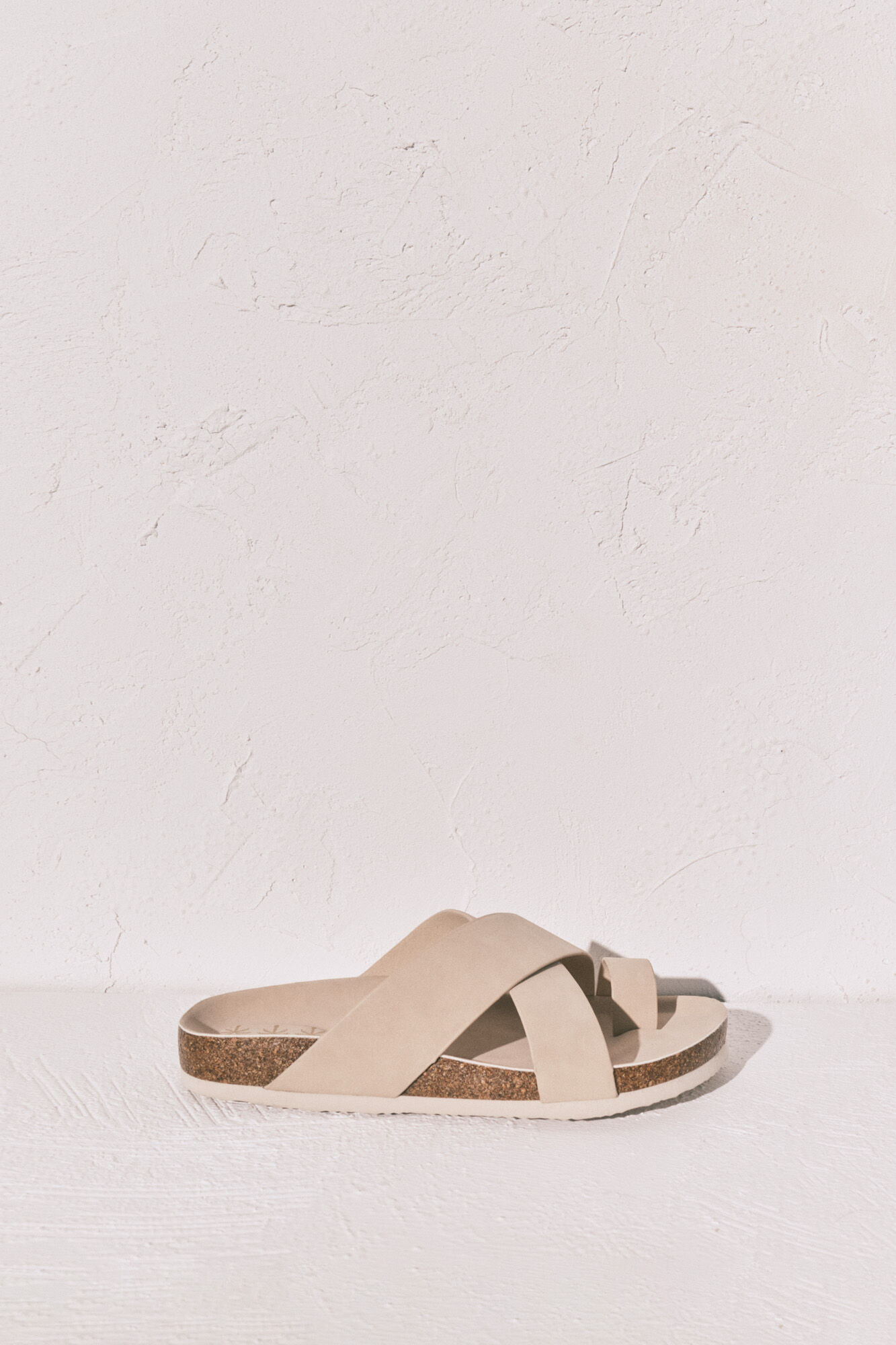 Women'secret Sandalia bio de tiras cruzadas beige caf&eacute;