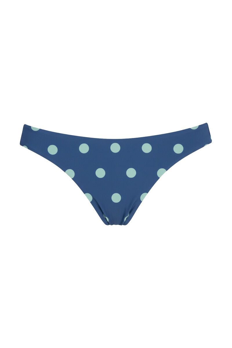 Women'secret Panty de bikini cl&aacute;sica estampado de puntos azul estampado