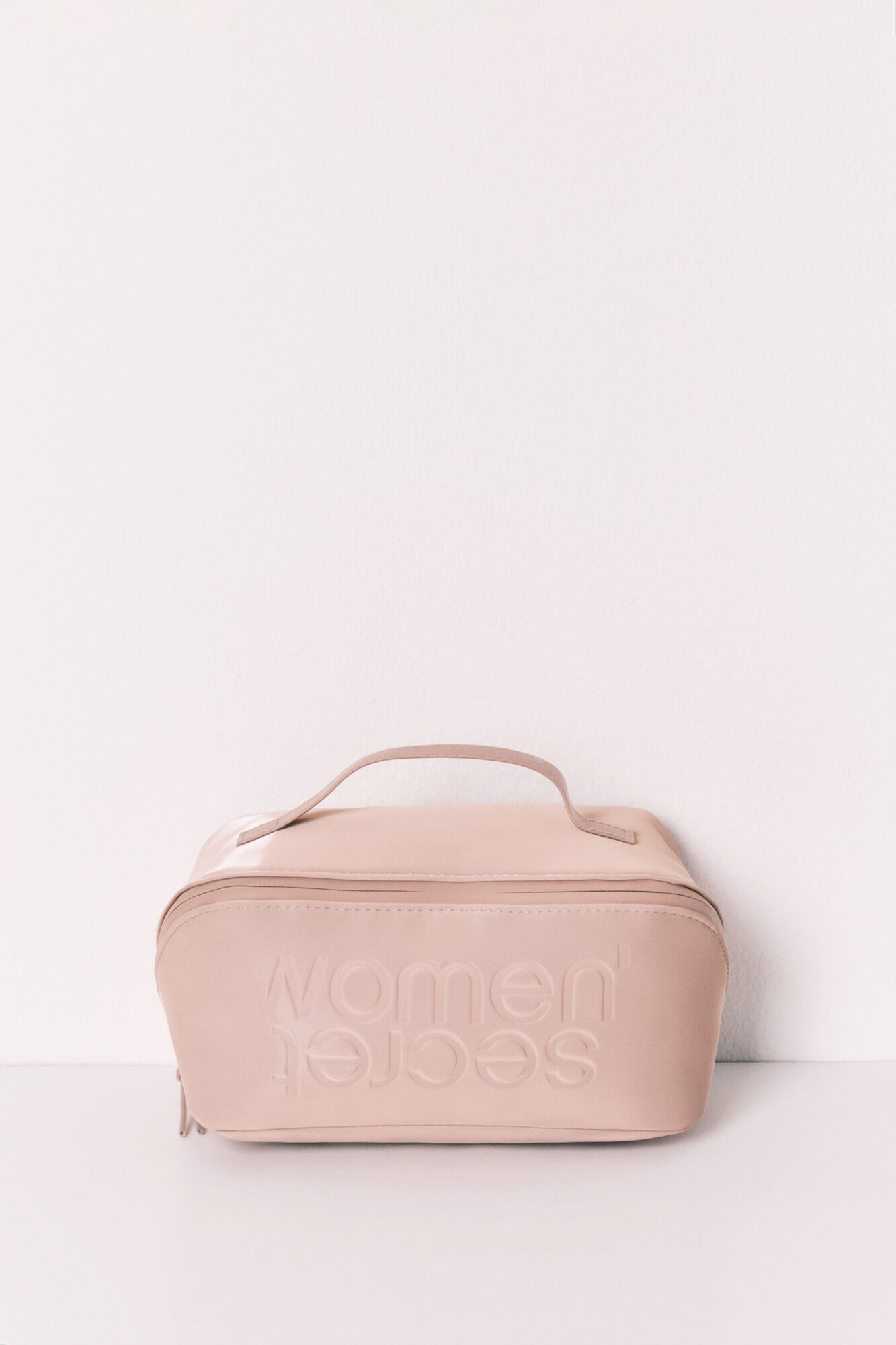 Women'secret Neceser mediano de goma marr&oacute;n nude