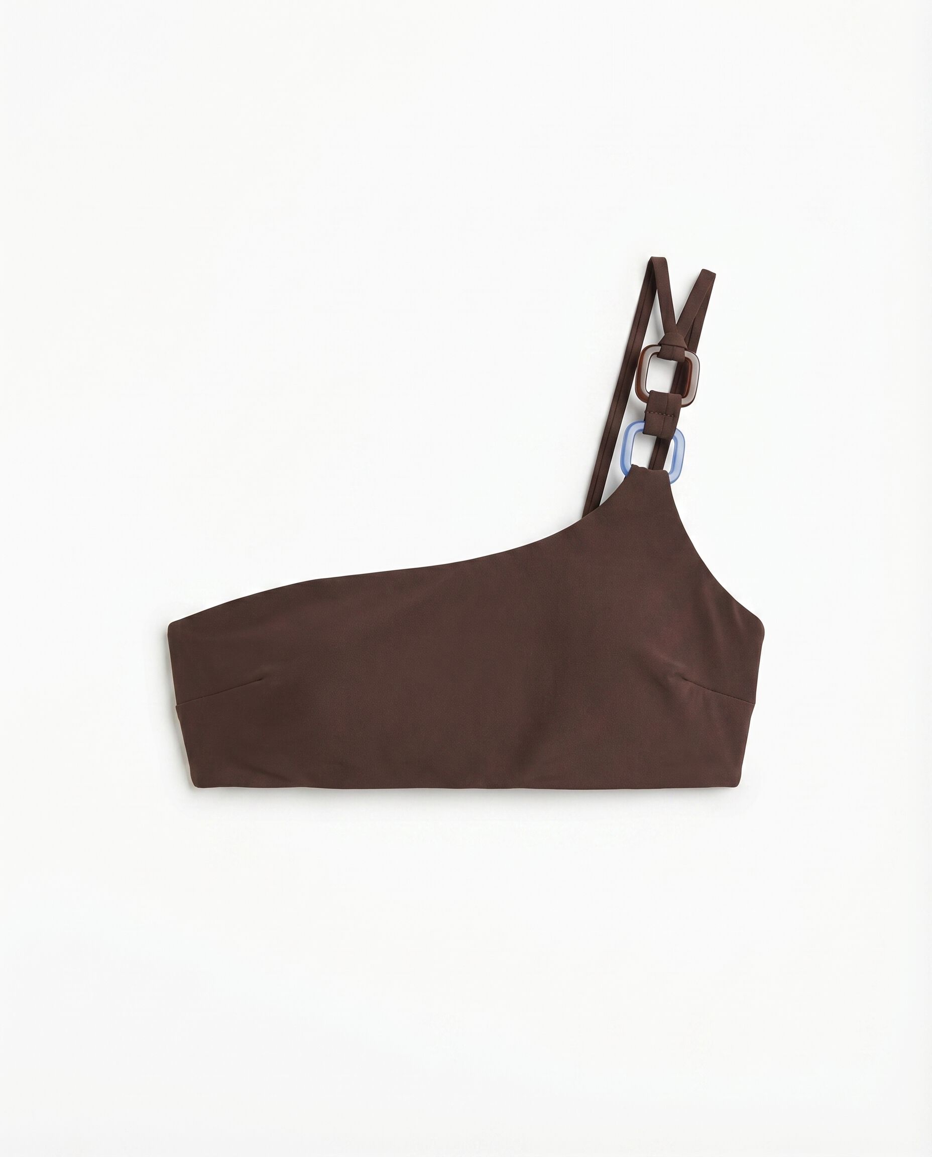 Women'secret Top bikini asim&eacute;trico caf&eacute; caf&eacute;