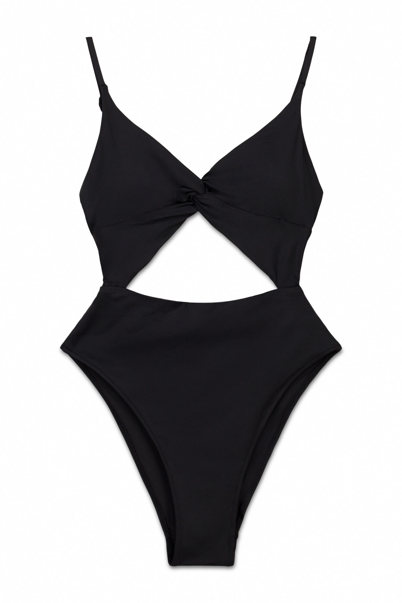 Women'secret Trikini liso cut out negro negro